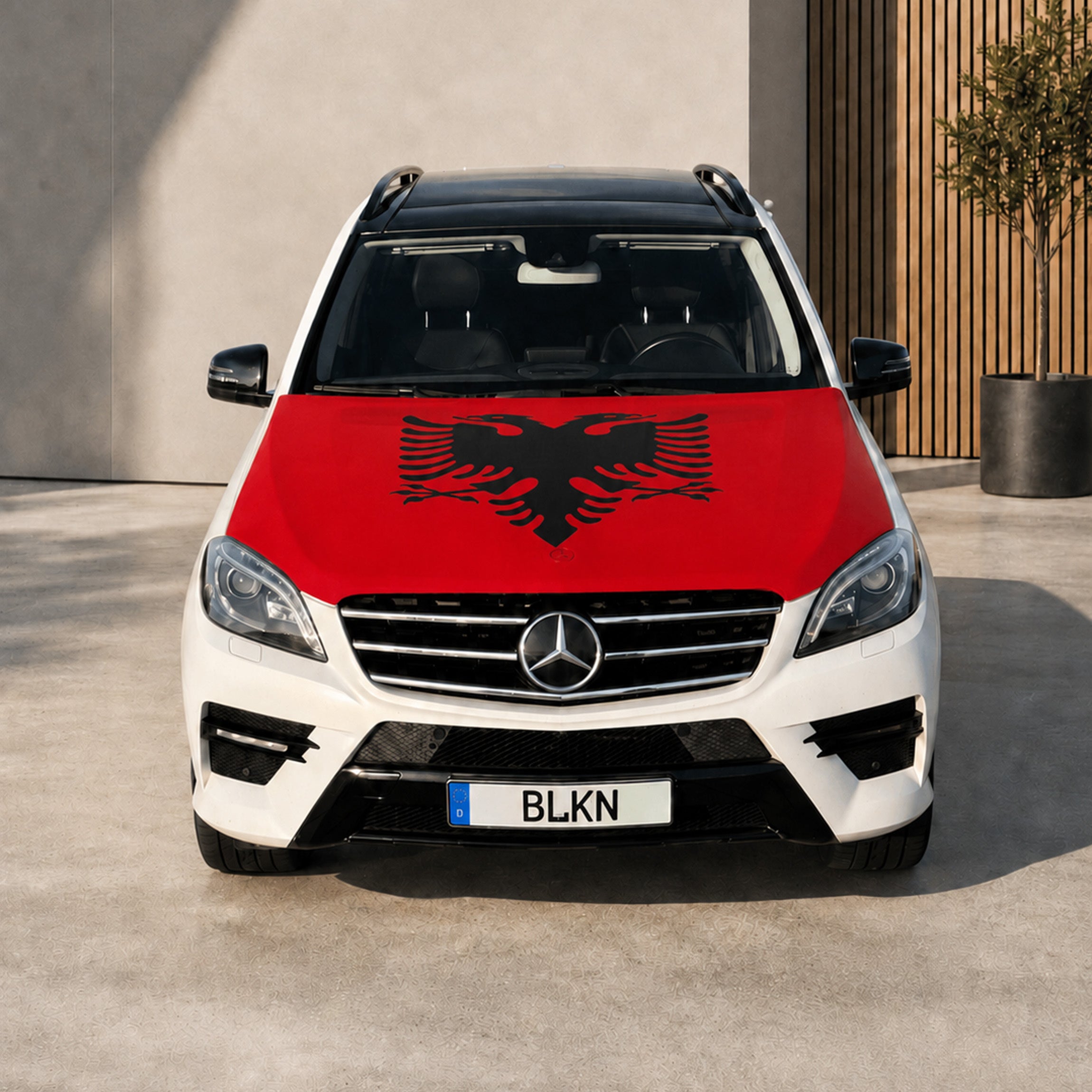 BLKN ® Albania Car Hood Flag