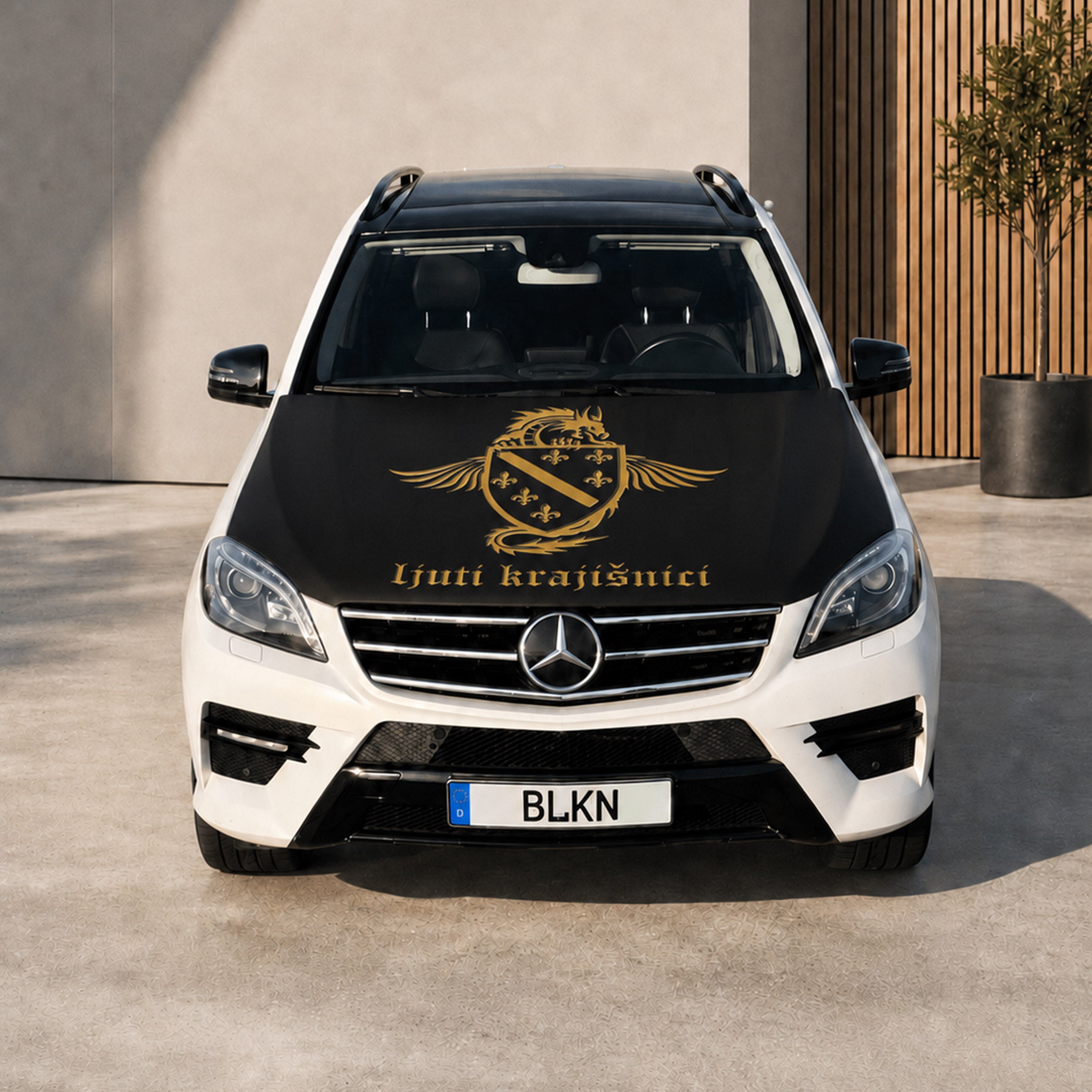 BLKN ® Ljuti Krajišnici Car Hood Flag