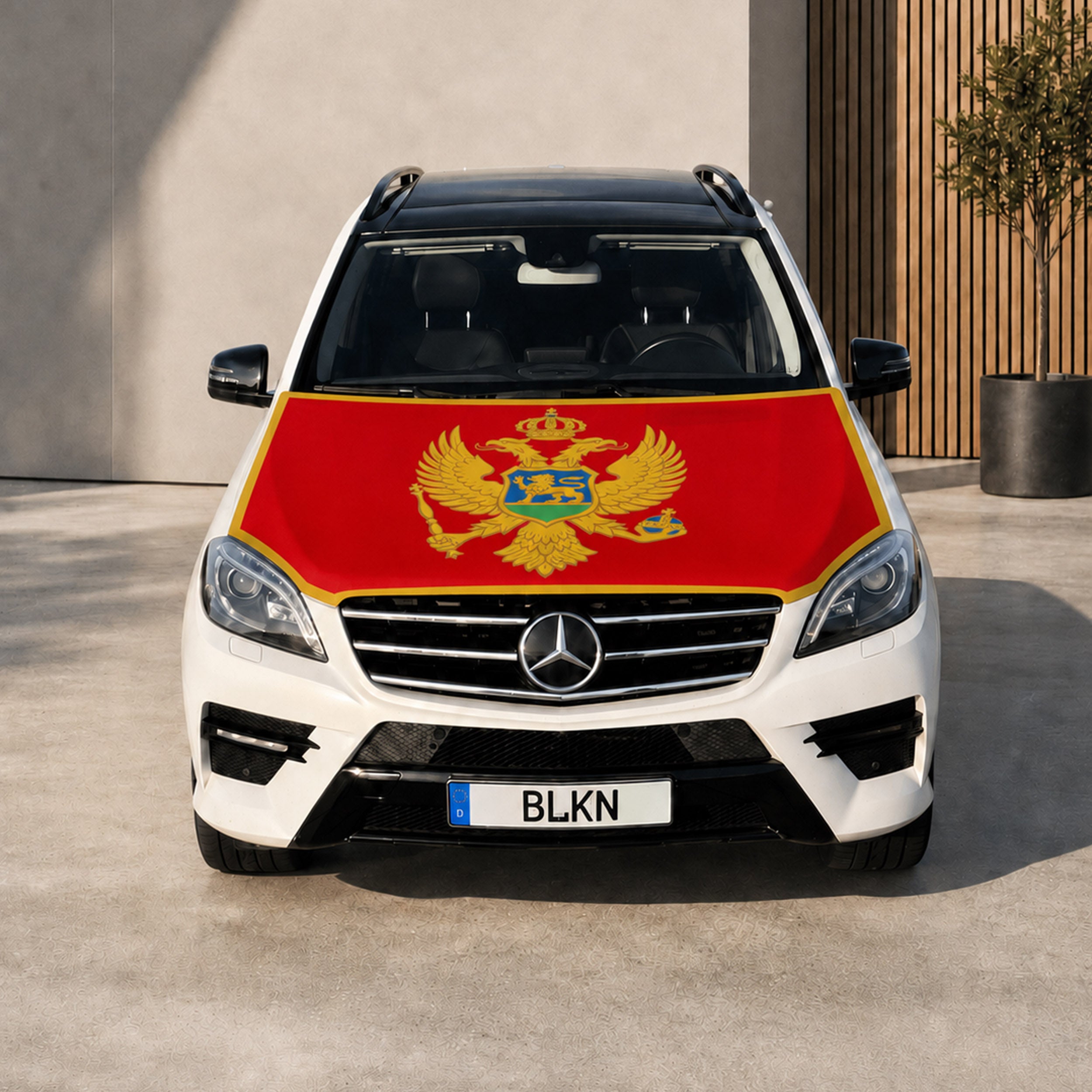BLKN ® Montenegro Car Hood Flag