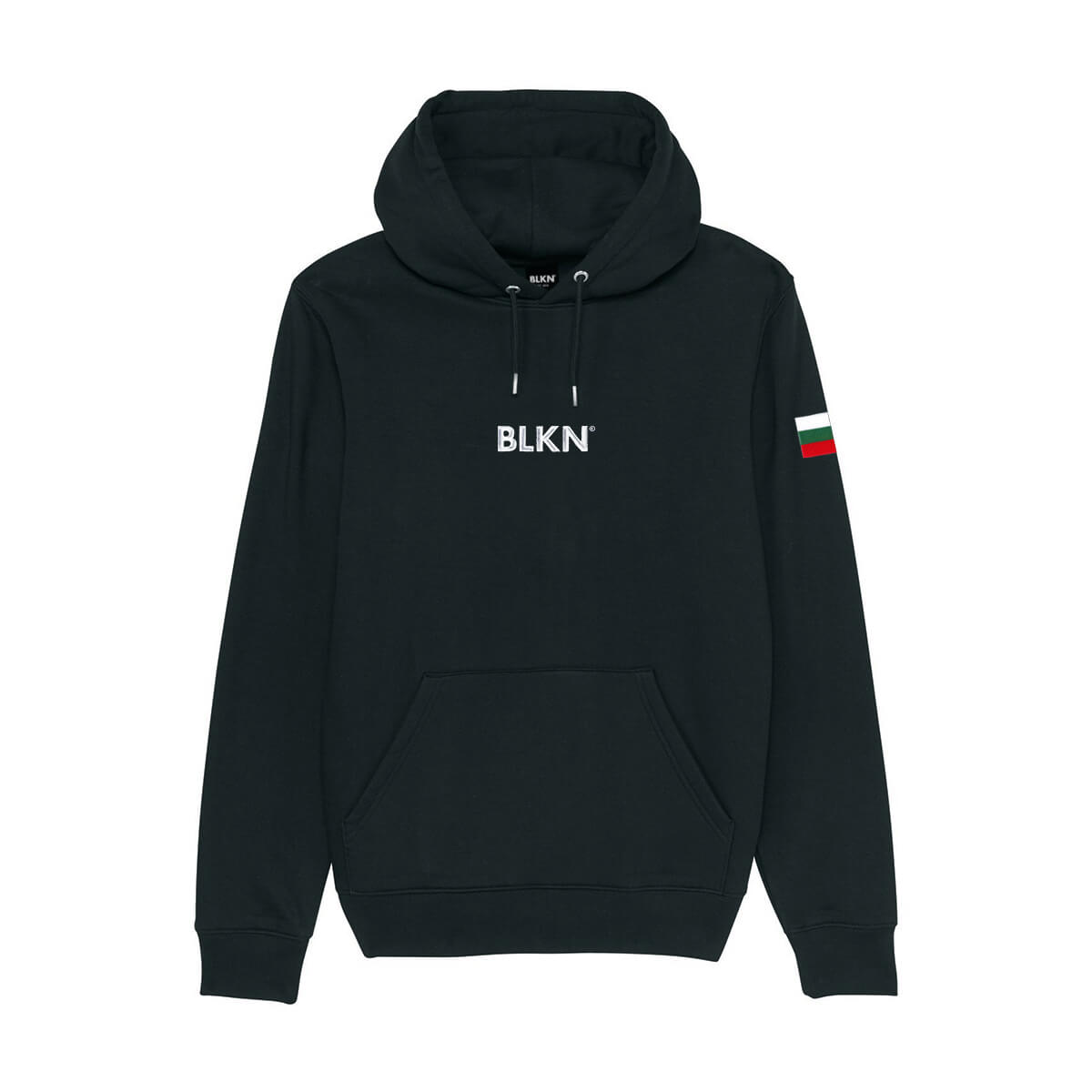 Black hoodie front Bulgaria