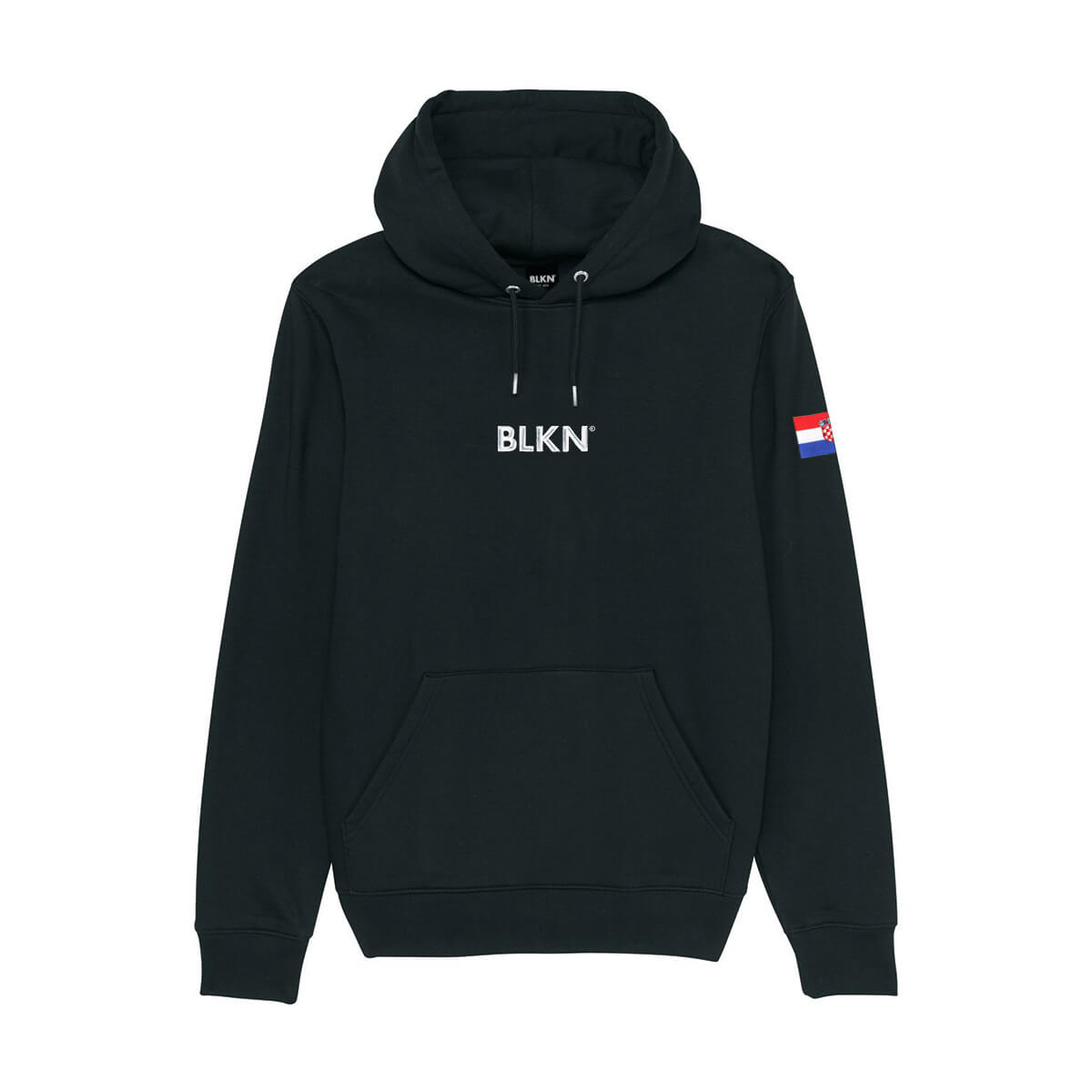 Black hoodie front Croatia