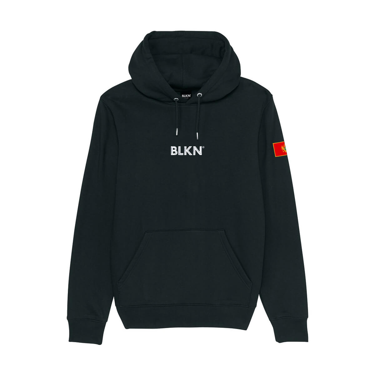 Black hoodie front Montenegro