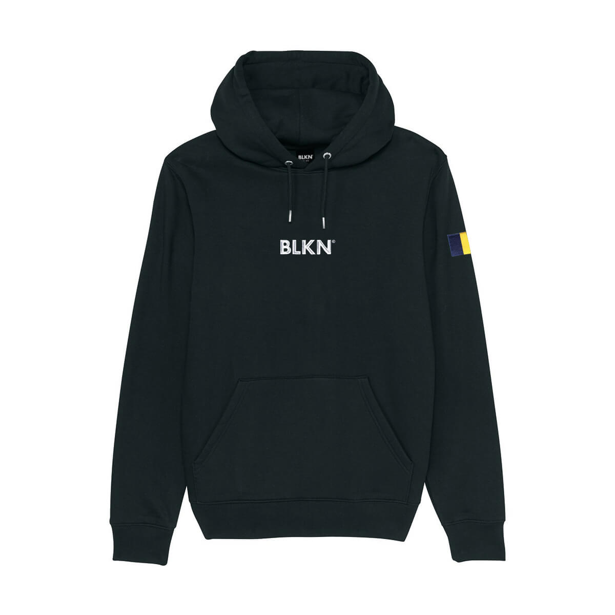 Black hoodie front Romania