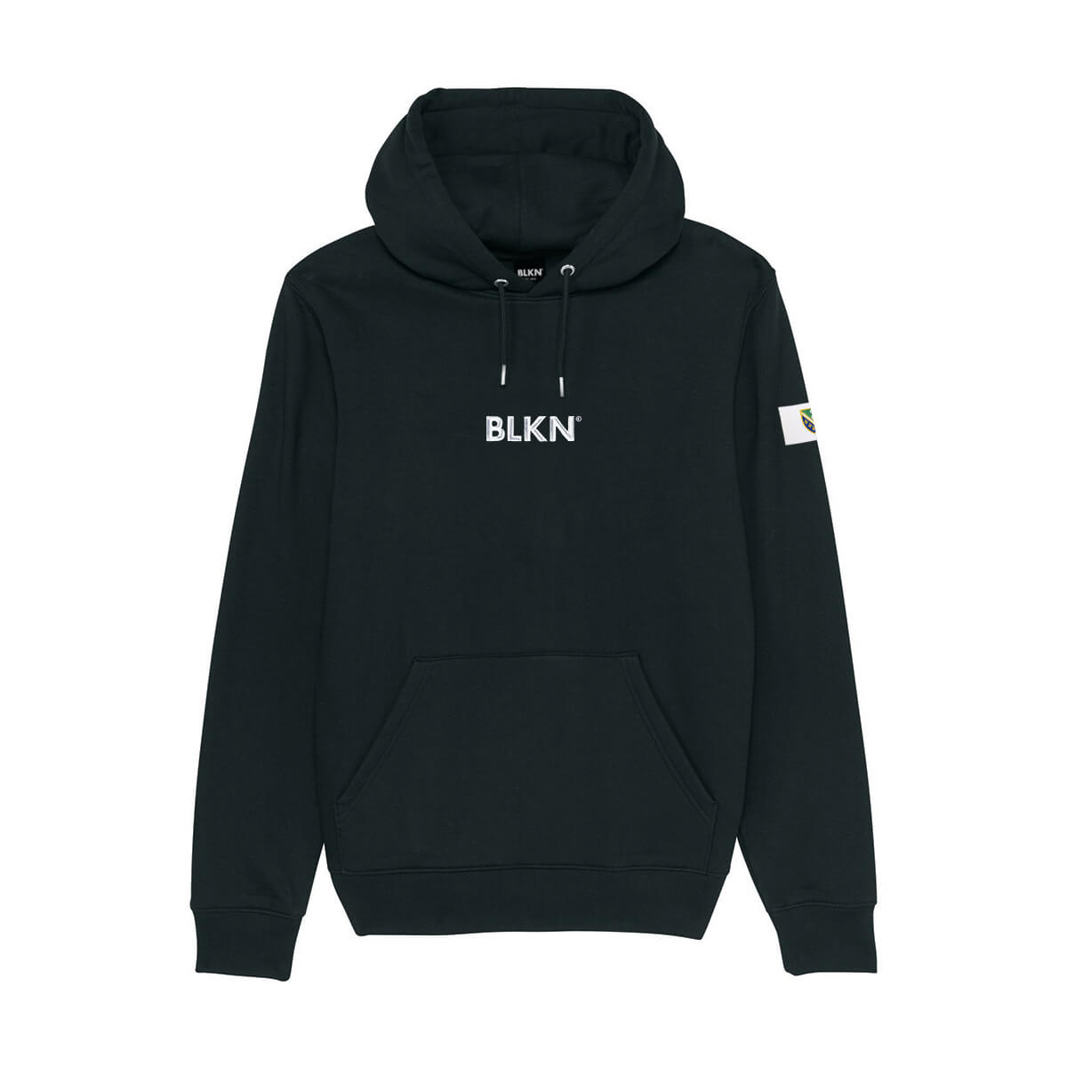 Black hoodie front mockup