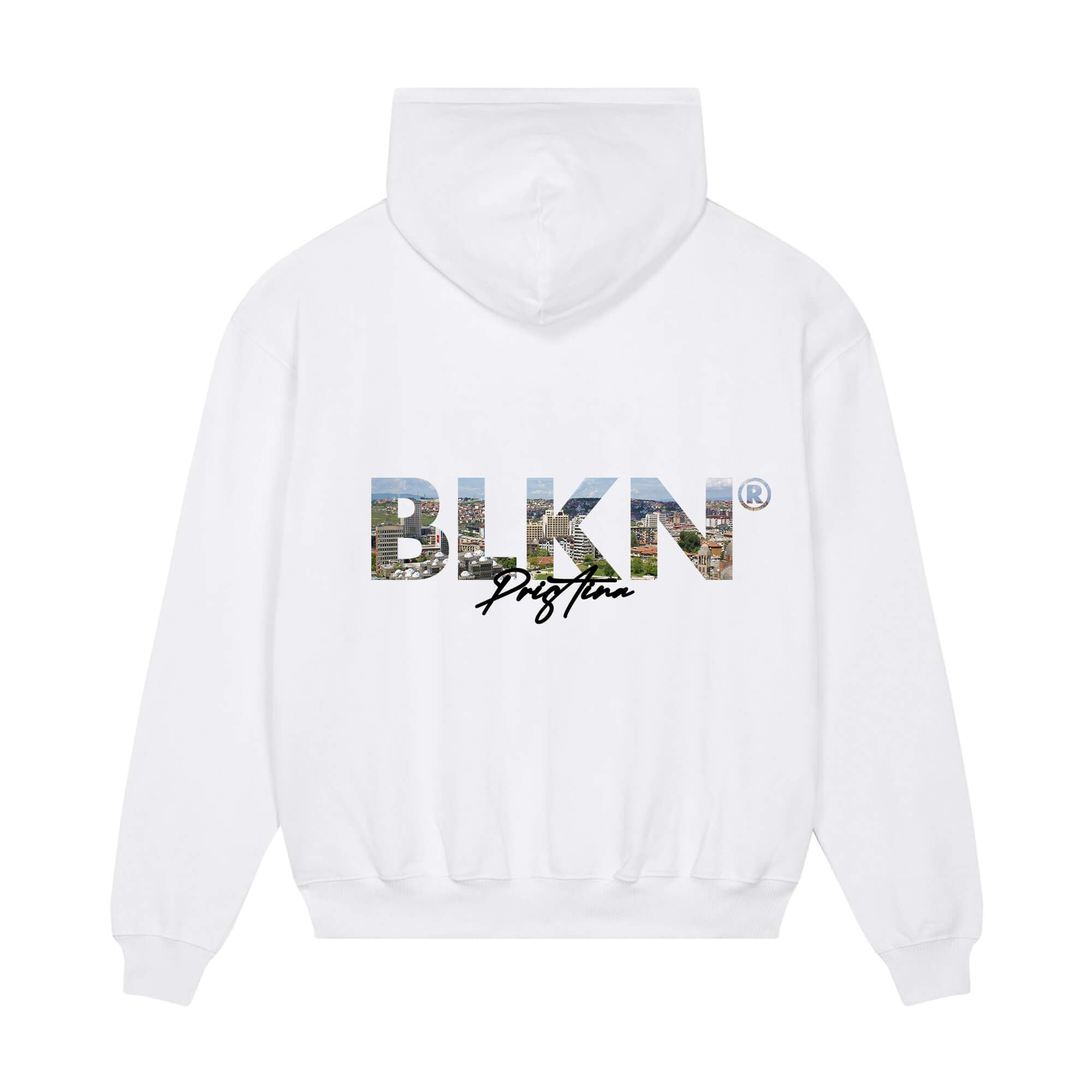 Hoodie white back pristina