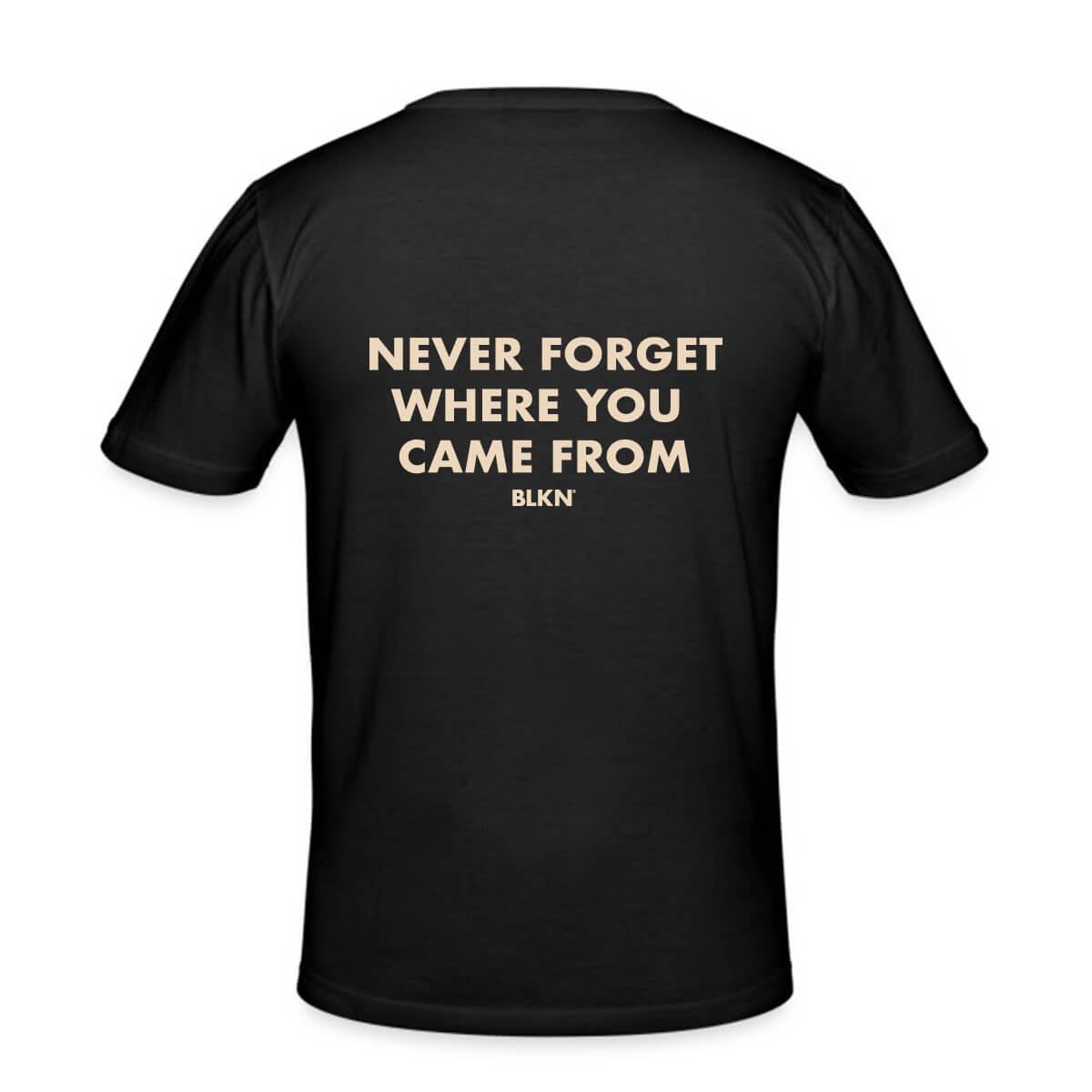 Mockup never back tshirt men