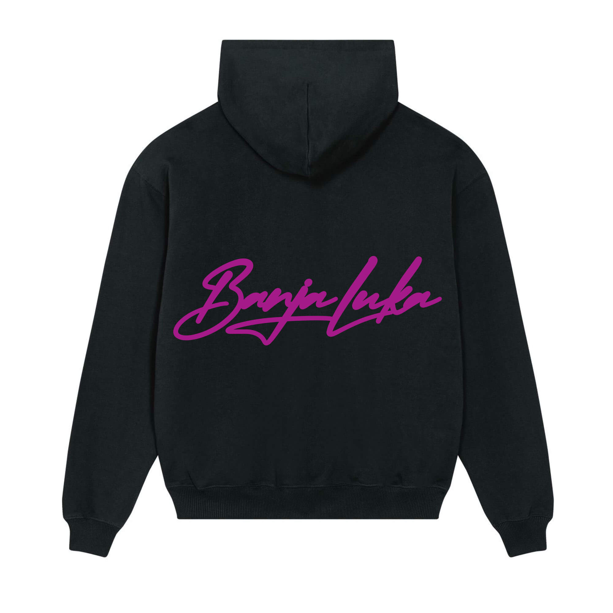 Signature back Hoodie Black BanjaLuka Purple