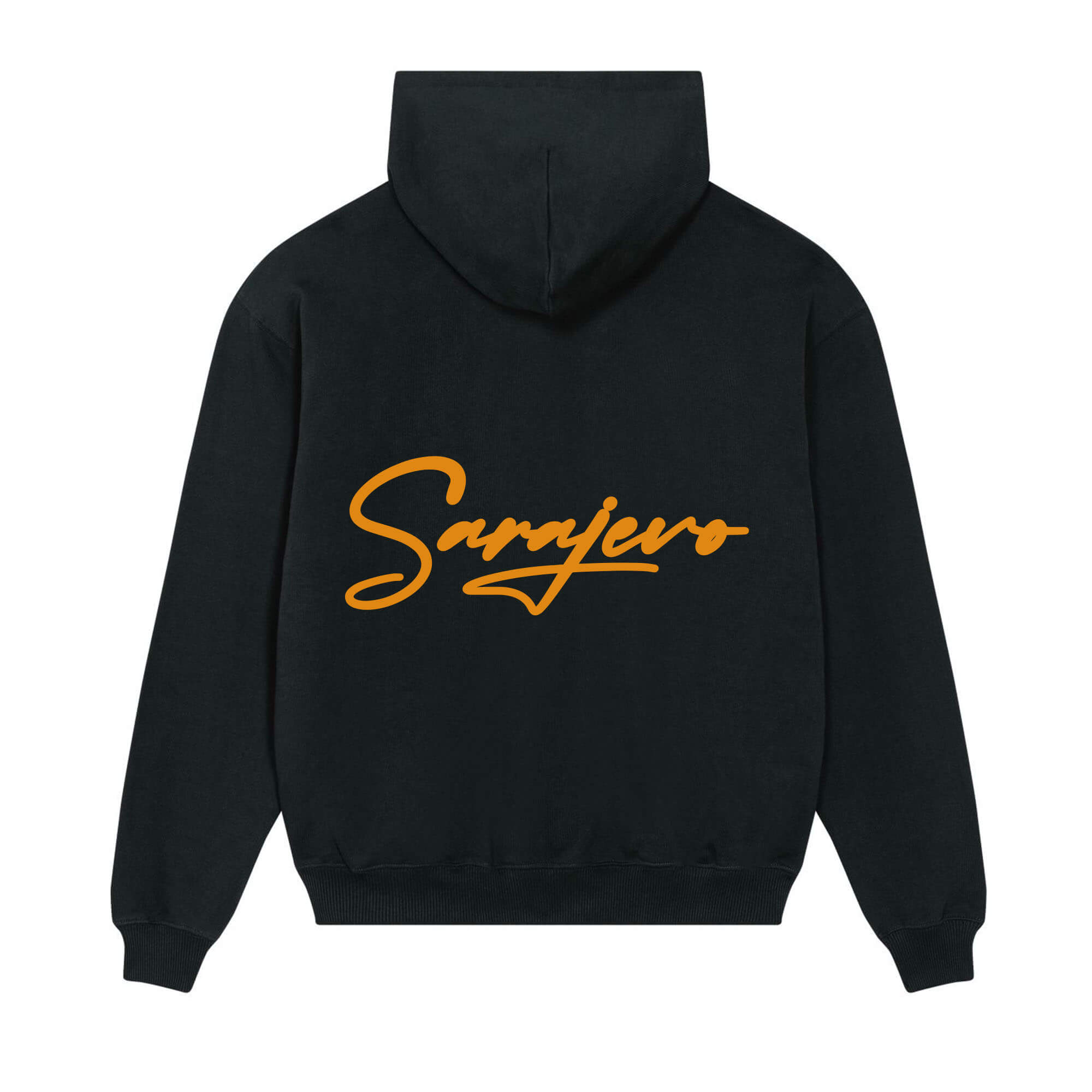 Signature back Hoodie Black Sarajevo Orange