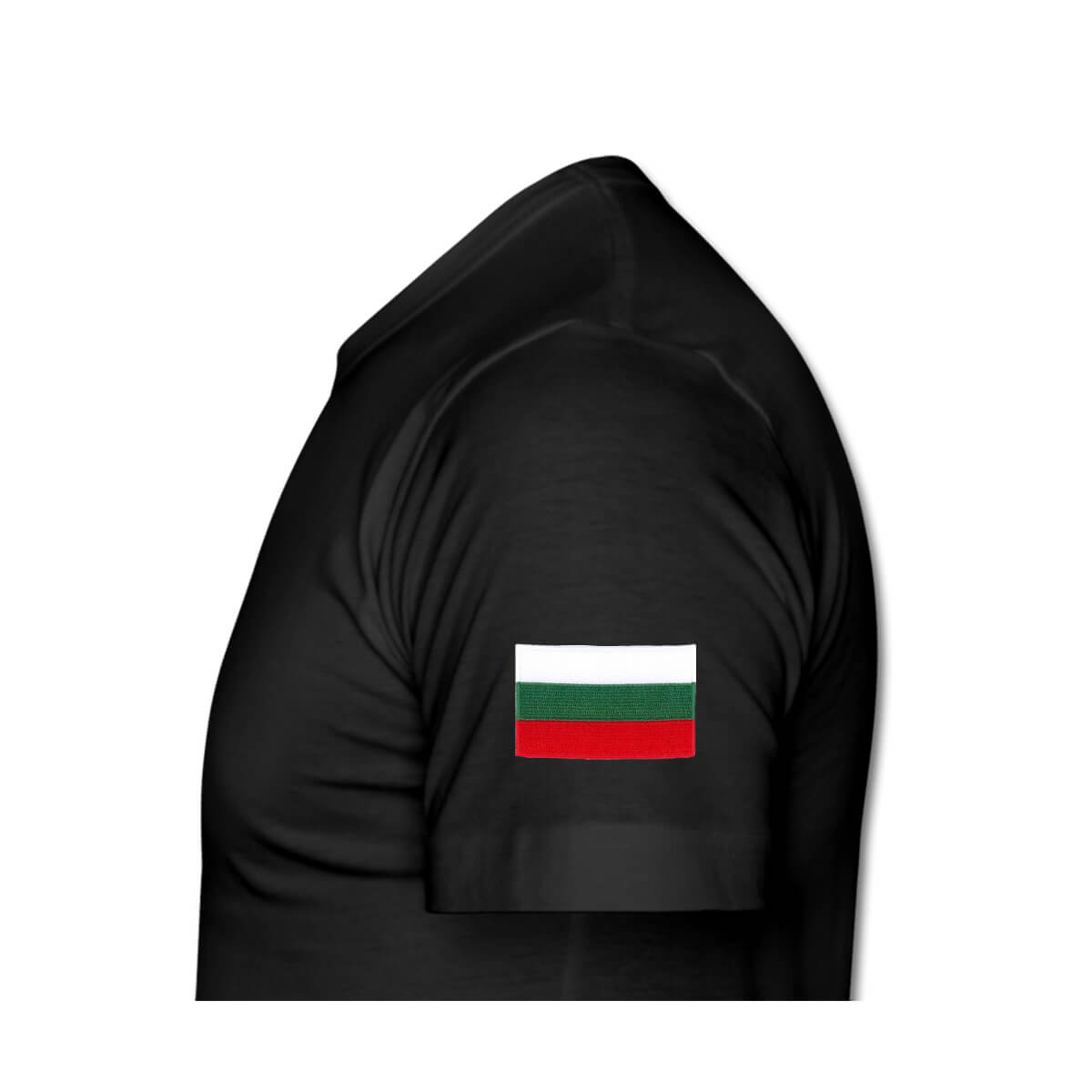 Tshirt men shoulder black_Bulgaria