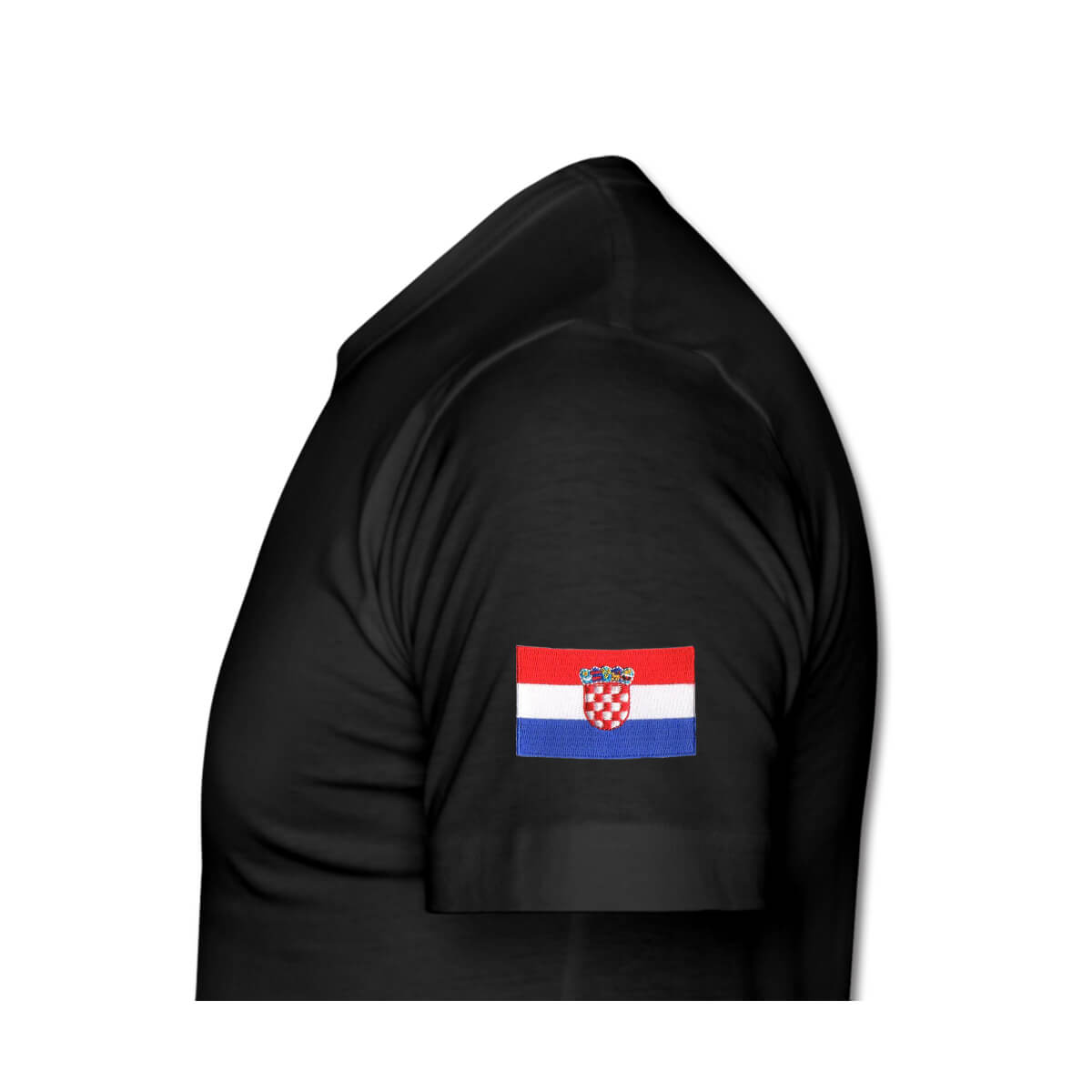 Tshirt men shoulder black_Croatia