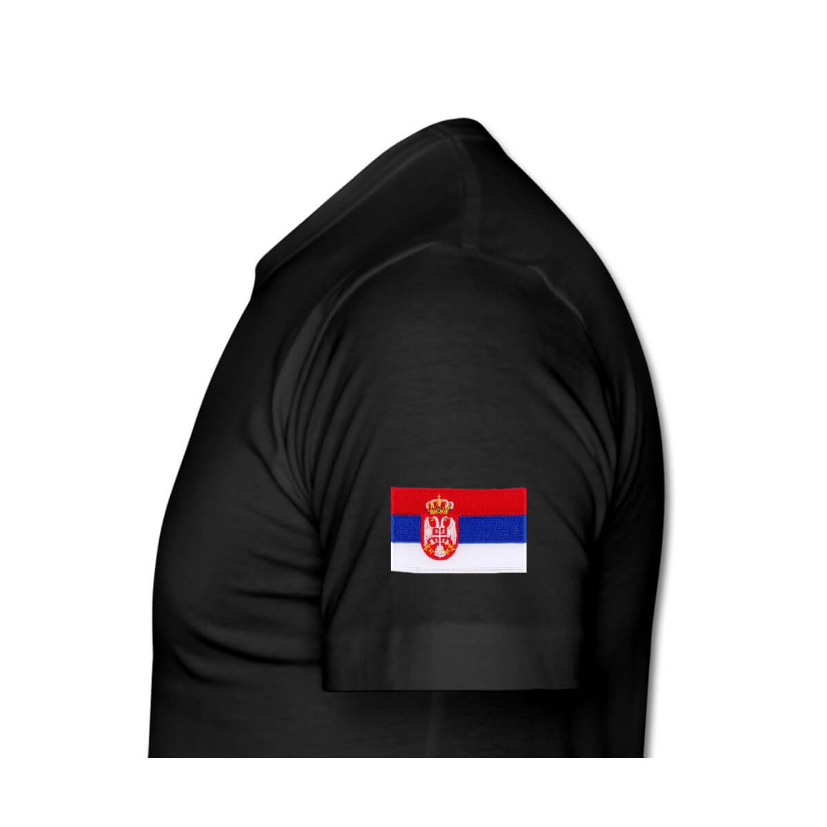 Tshirt men shoulder black_Serbia