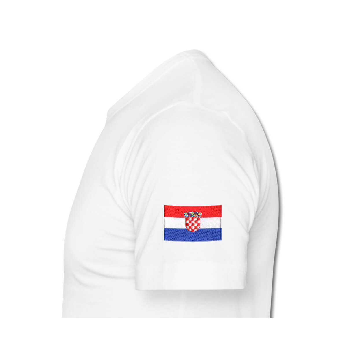 Tshirt men shoulder white_Croatia
