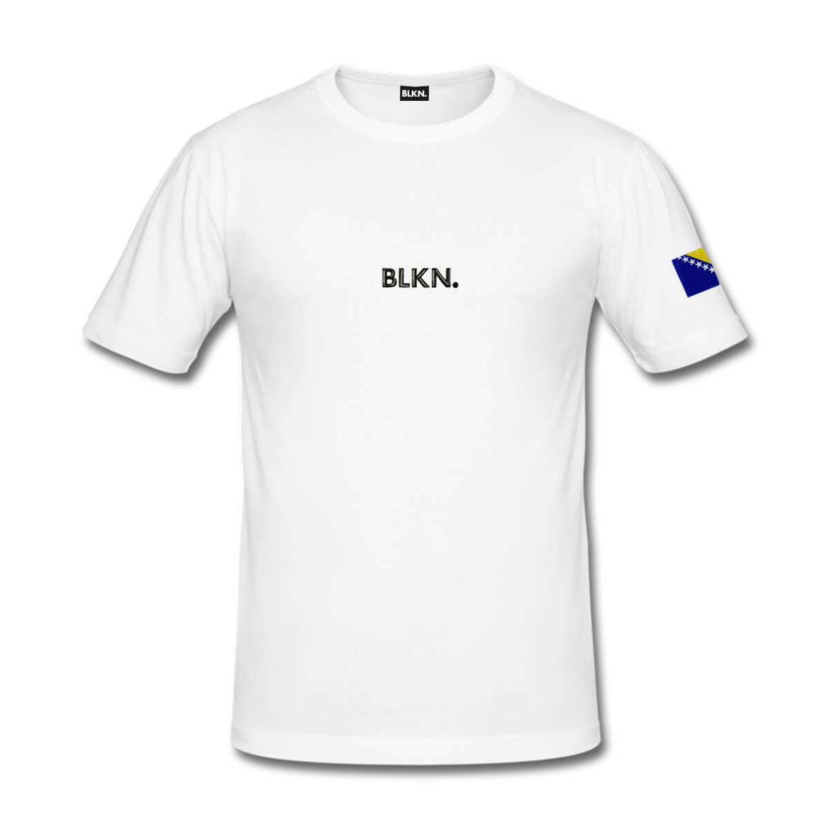 Tshirt men white front Bosnia 2