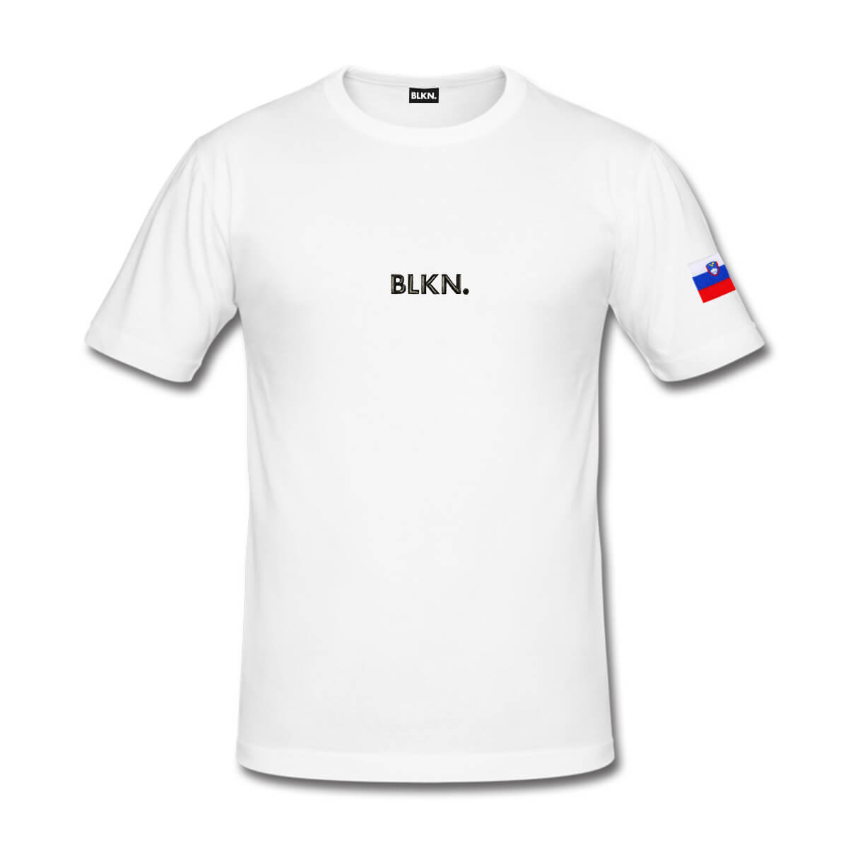 Tshirt men white front Slovenia2