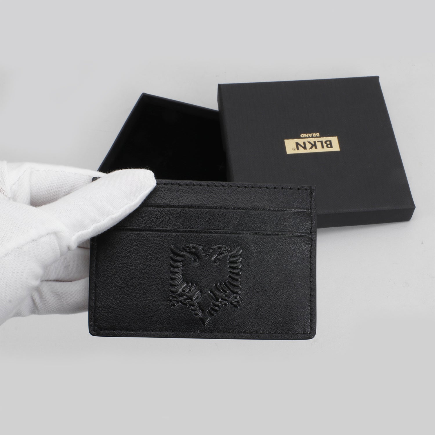 Albanian eagle card holder gift
