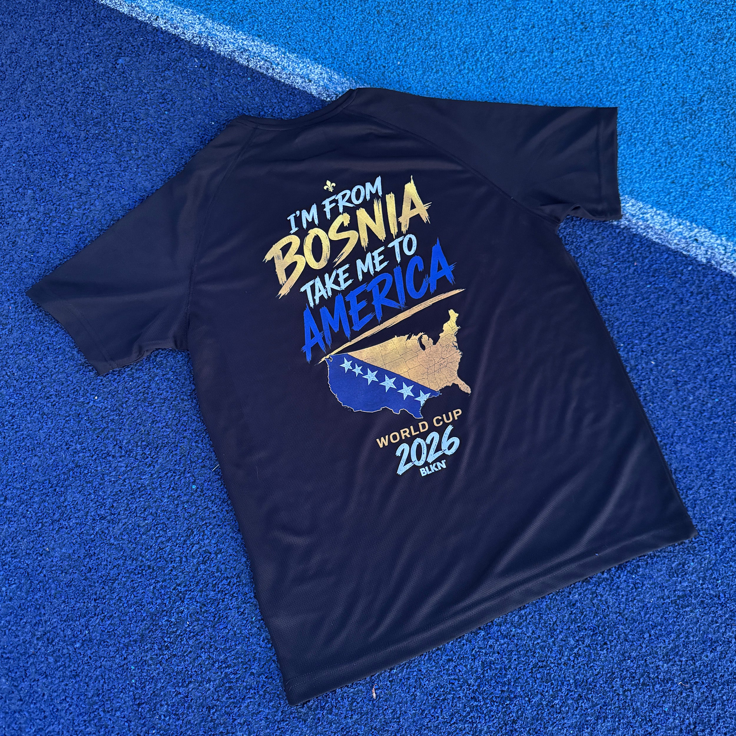 BLKN ® World Cup - I'm from Bosnia take me to America Tshirt (unisex)