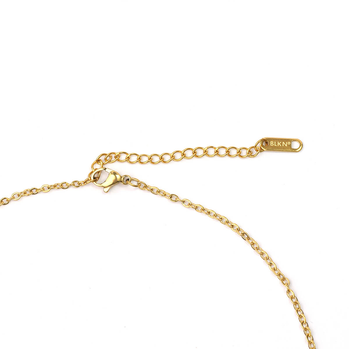 BLKN® Jewelry shot closure detail gold