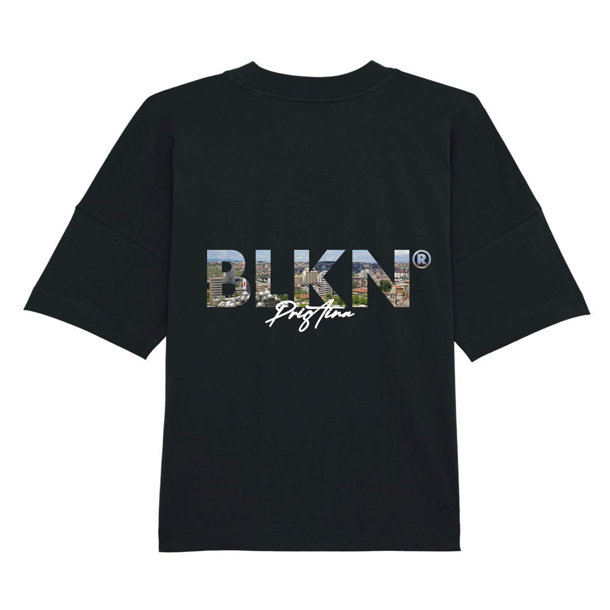 BLKN® oversized shirt back black pristina