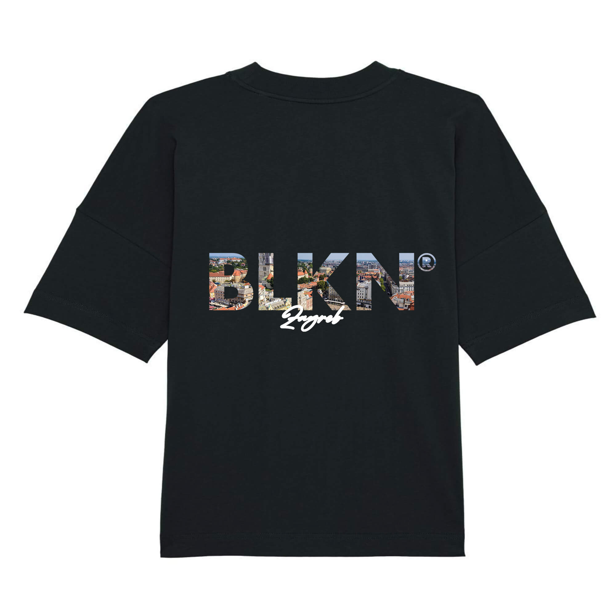 BLKN® oversized shirt back black zagreb