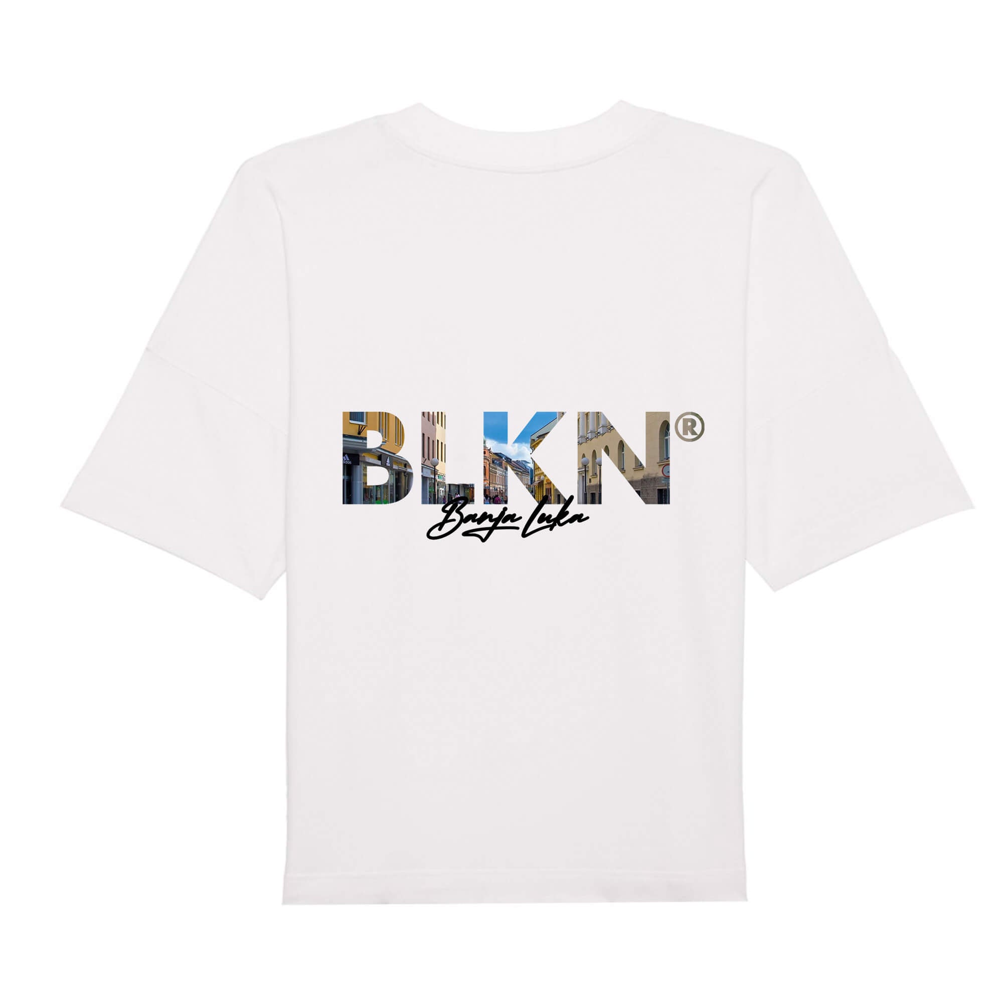 BLKN® oversized shirt white banjaluka