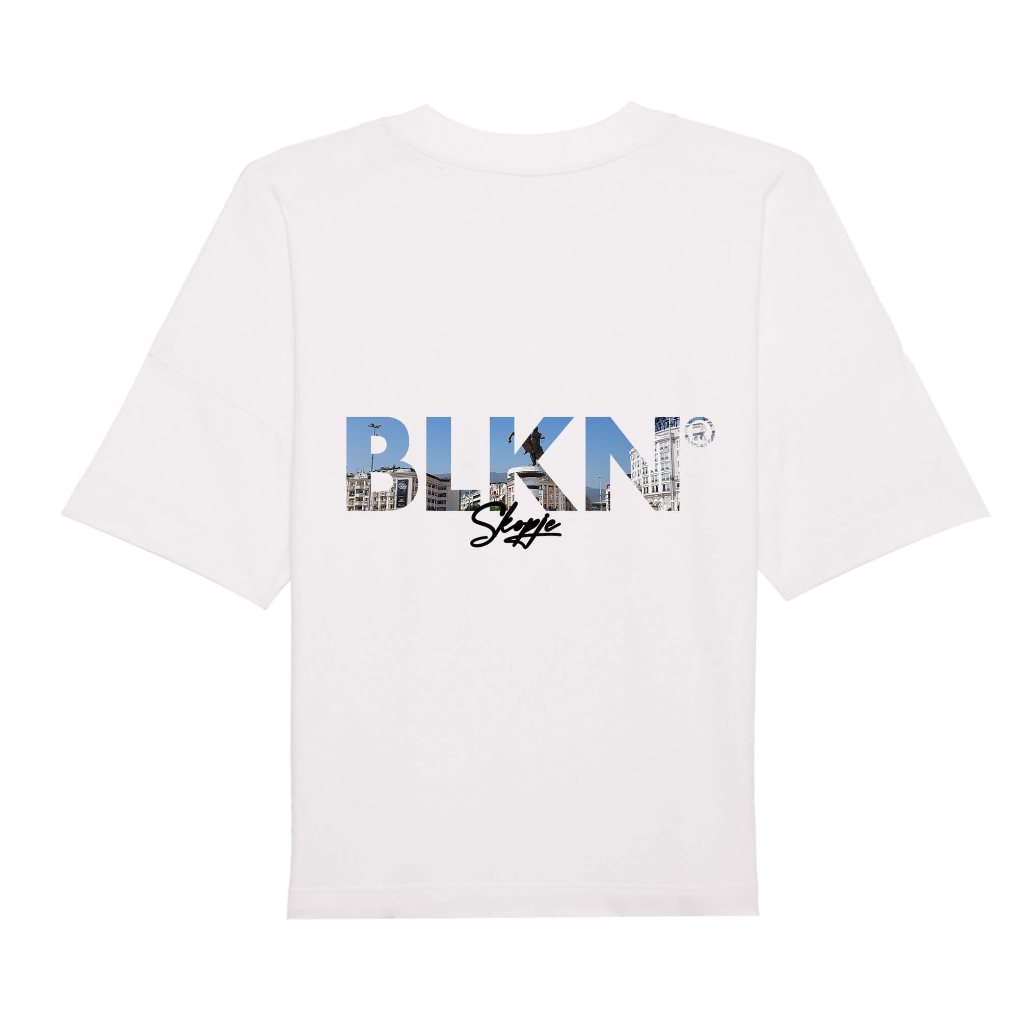 BLKN® oversized shirt white skopje