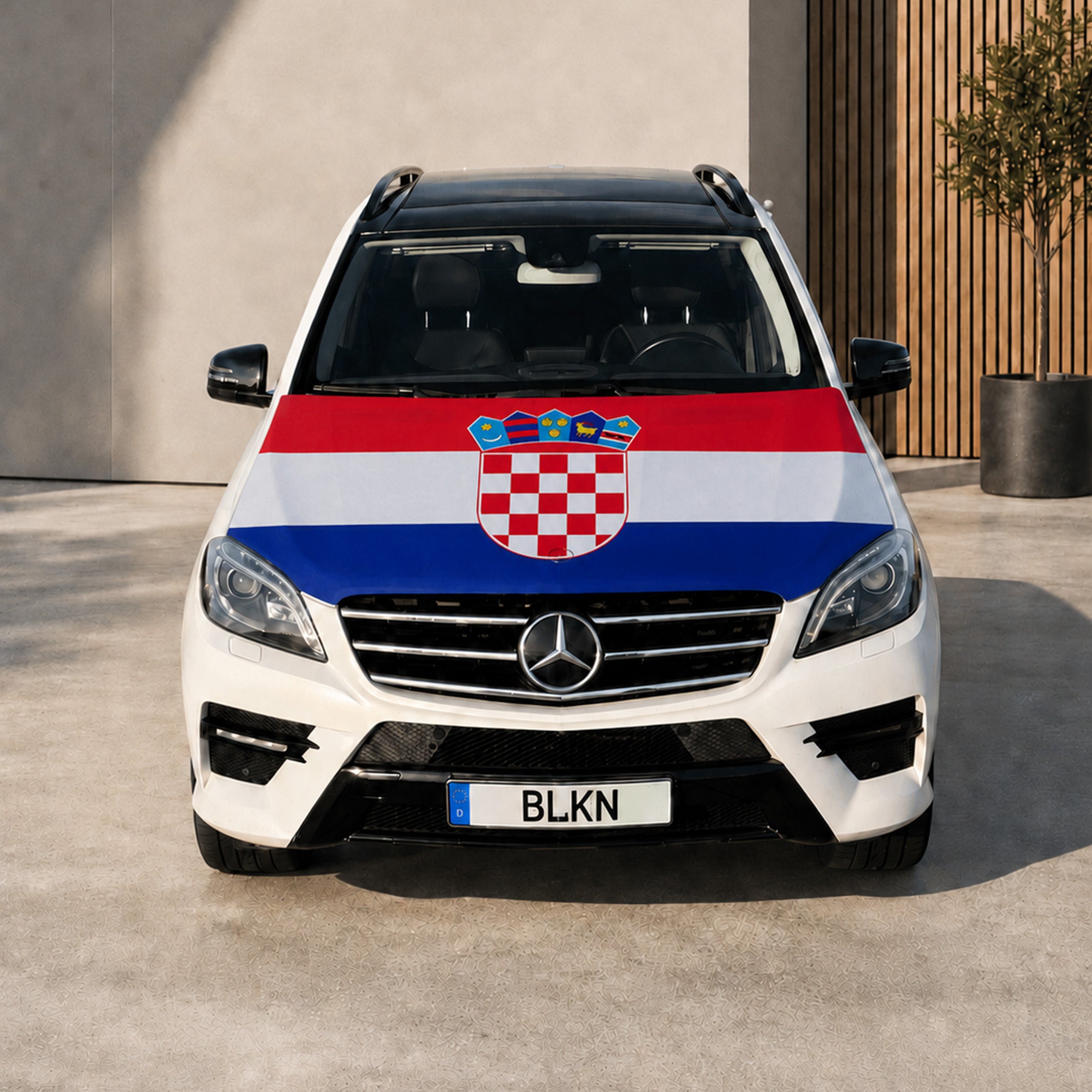 BLKN ® Croatia Car Hood Flag