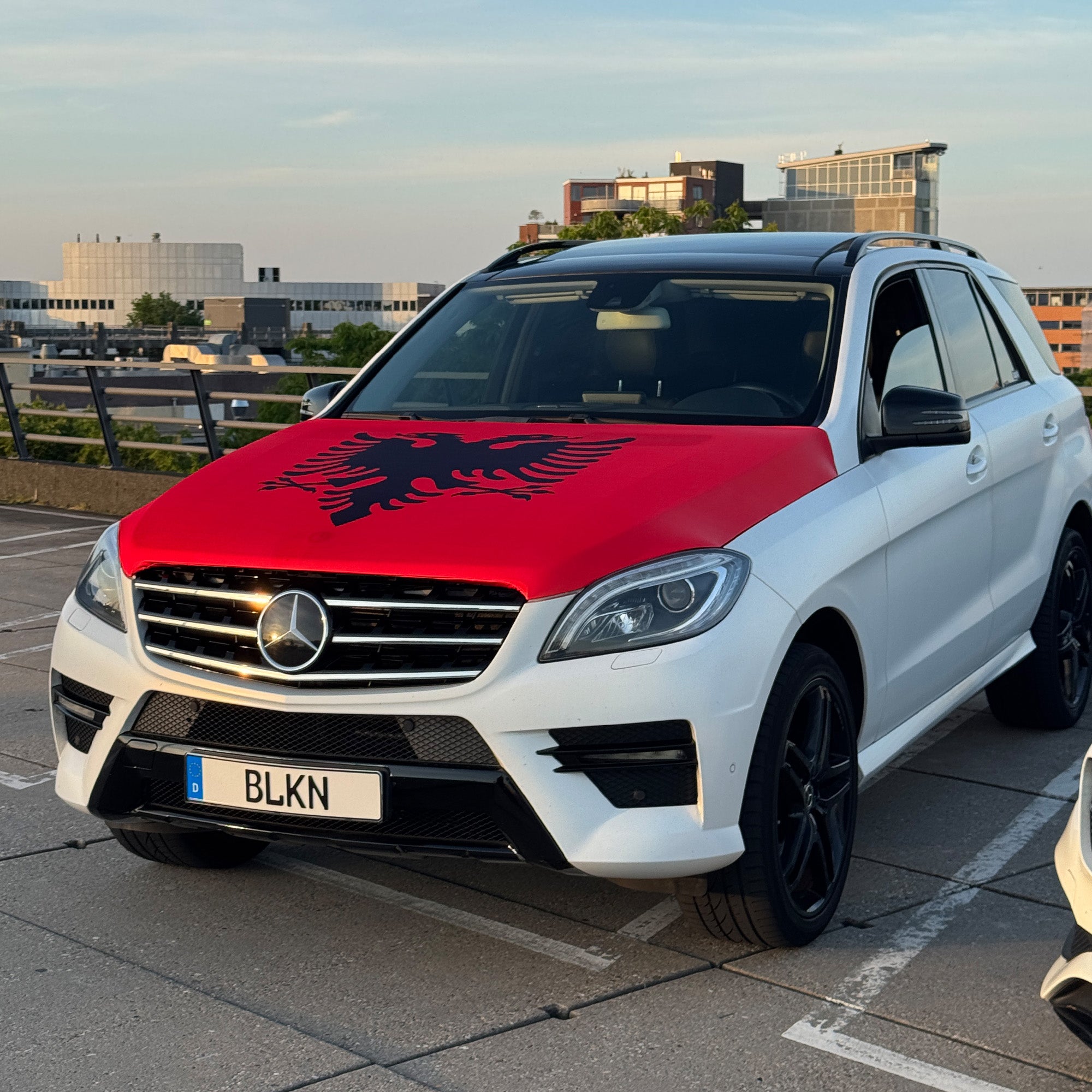 BLKN ® Albania Car Hood Flag