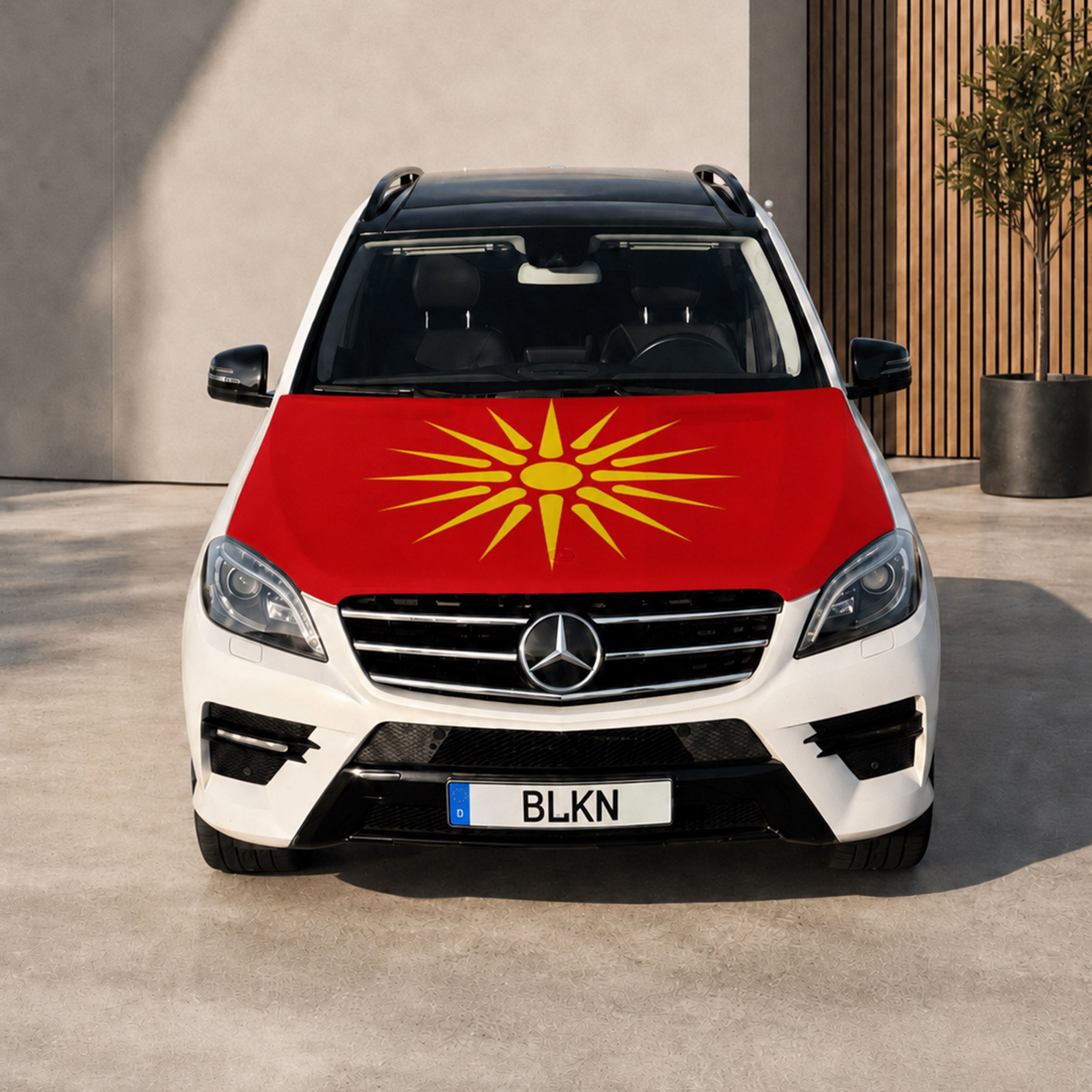 BLKN ® Macedonia Car Hood Flag