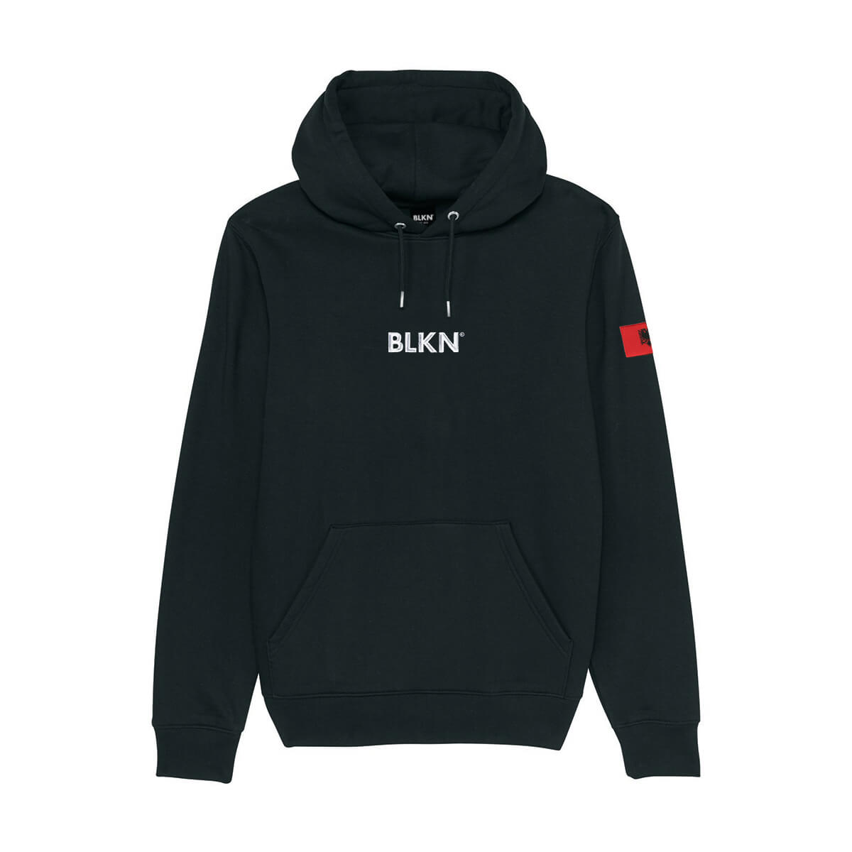 Black hoodie front Albania