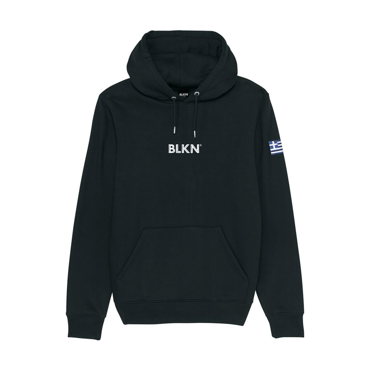 Black hoodie front Greece