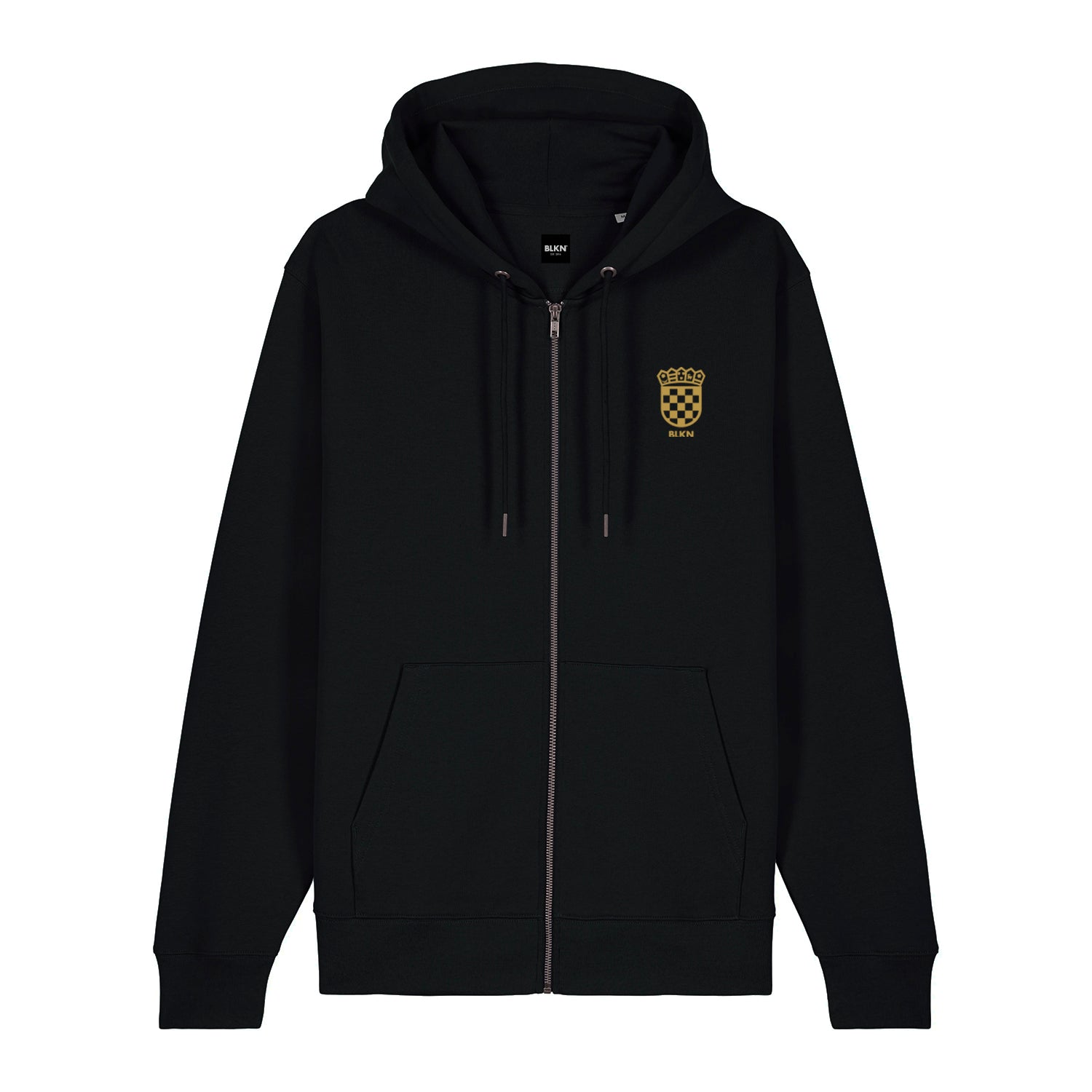 BLKN ® x Croatia Embroidered Emblem 3.0 Zipper Hoodie