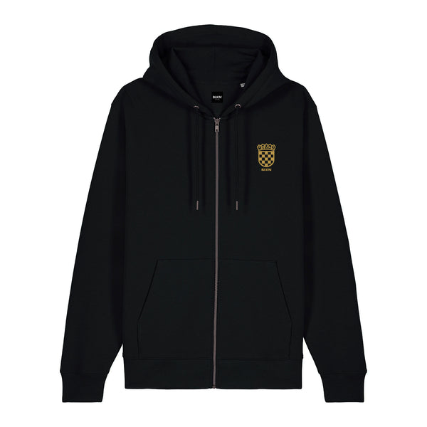 BLKN ® x Croatia Embroidered Emblem 3.0 Zipper Hoodie