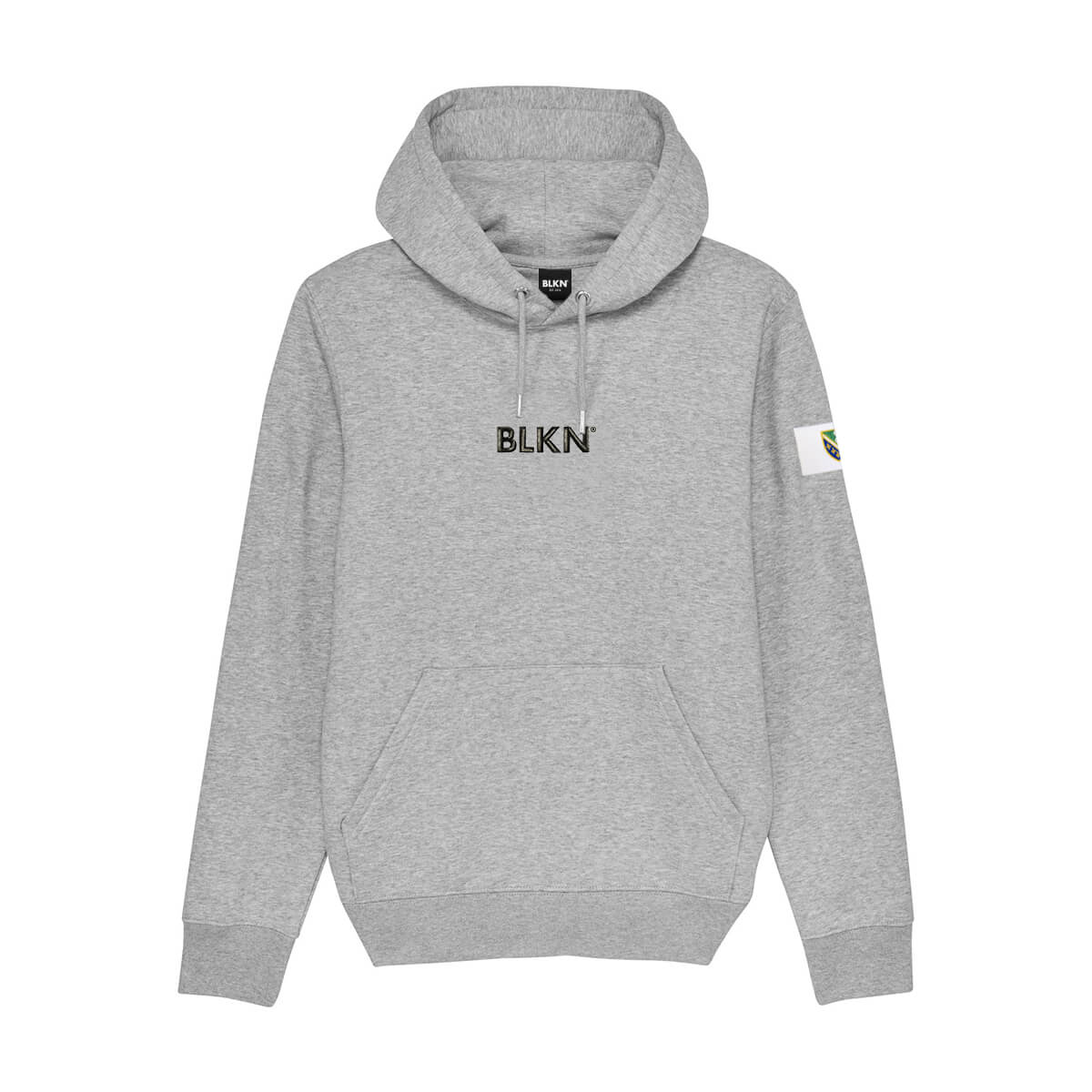Heather grey hoodie front