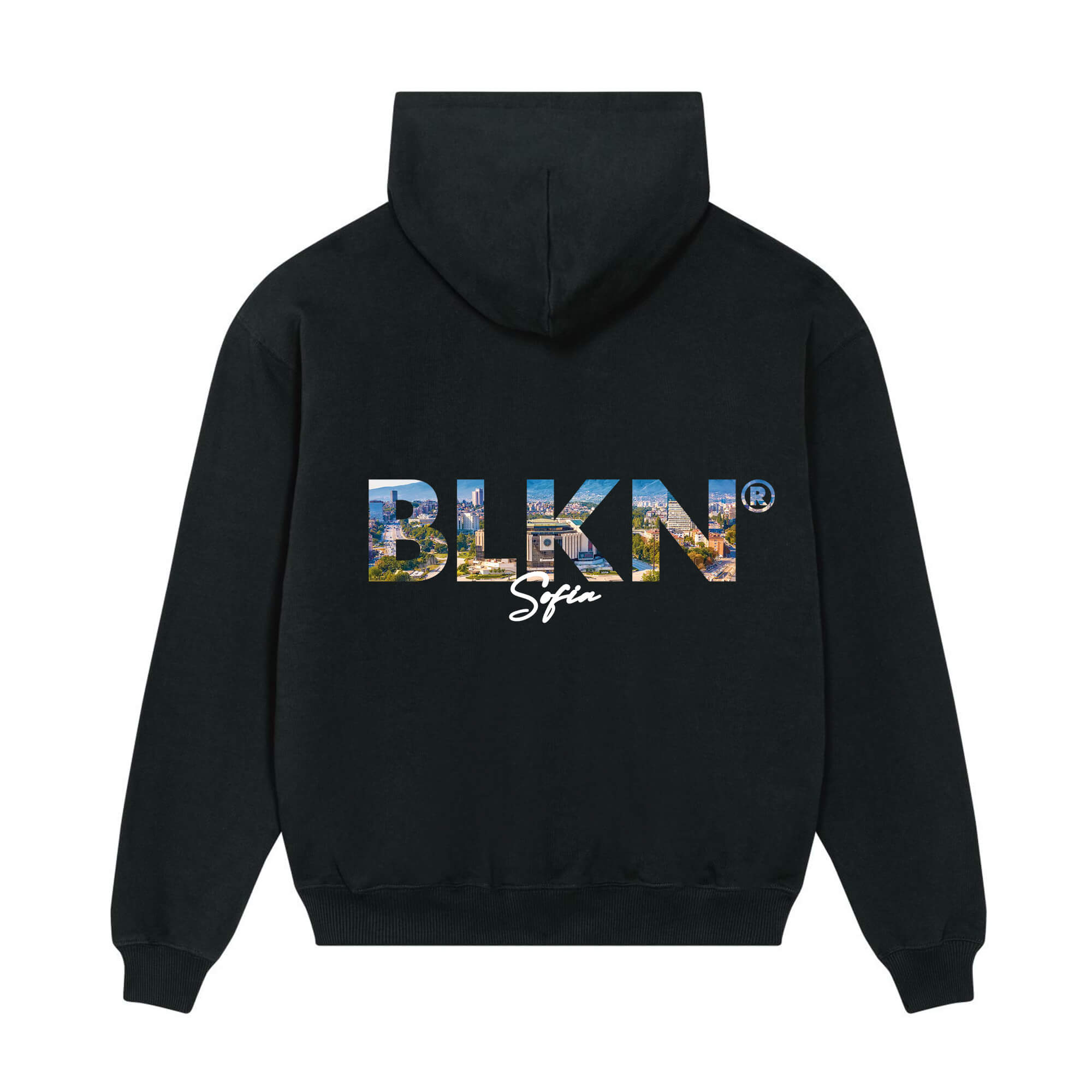 Hoodie black front sofia