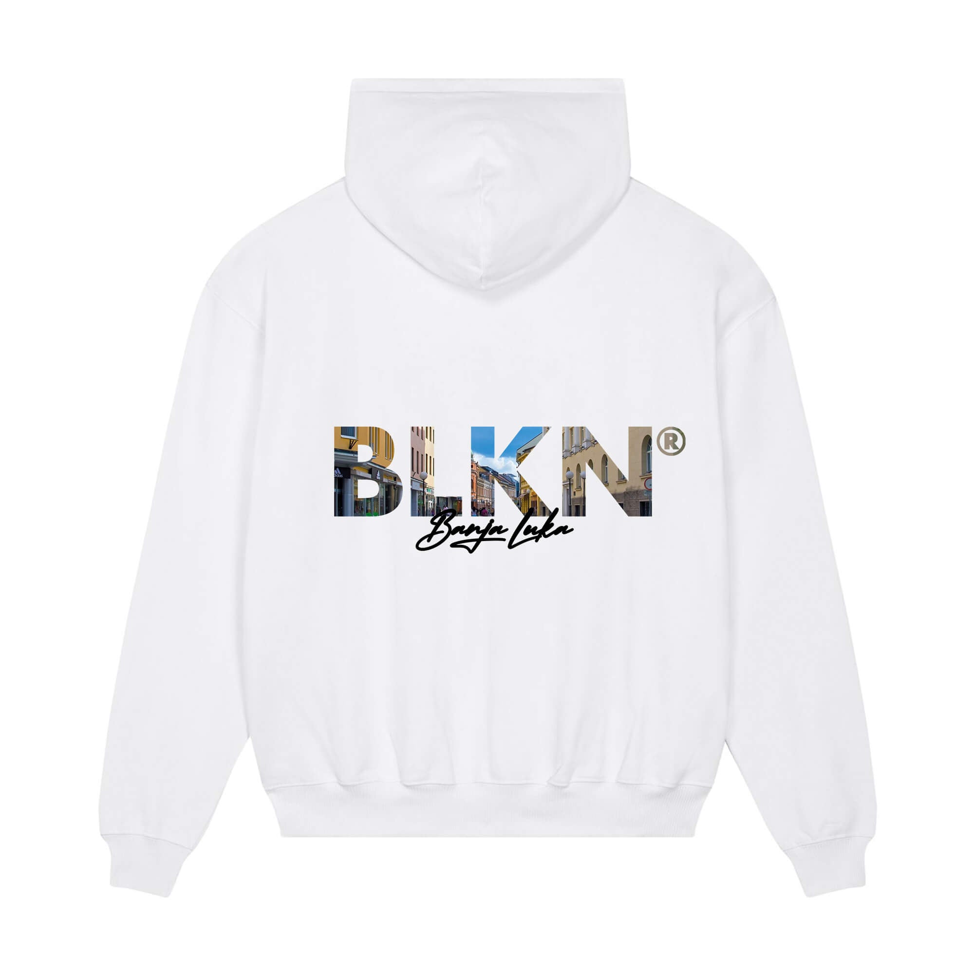 Hoodie white back banjaluka