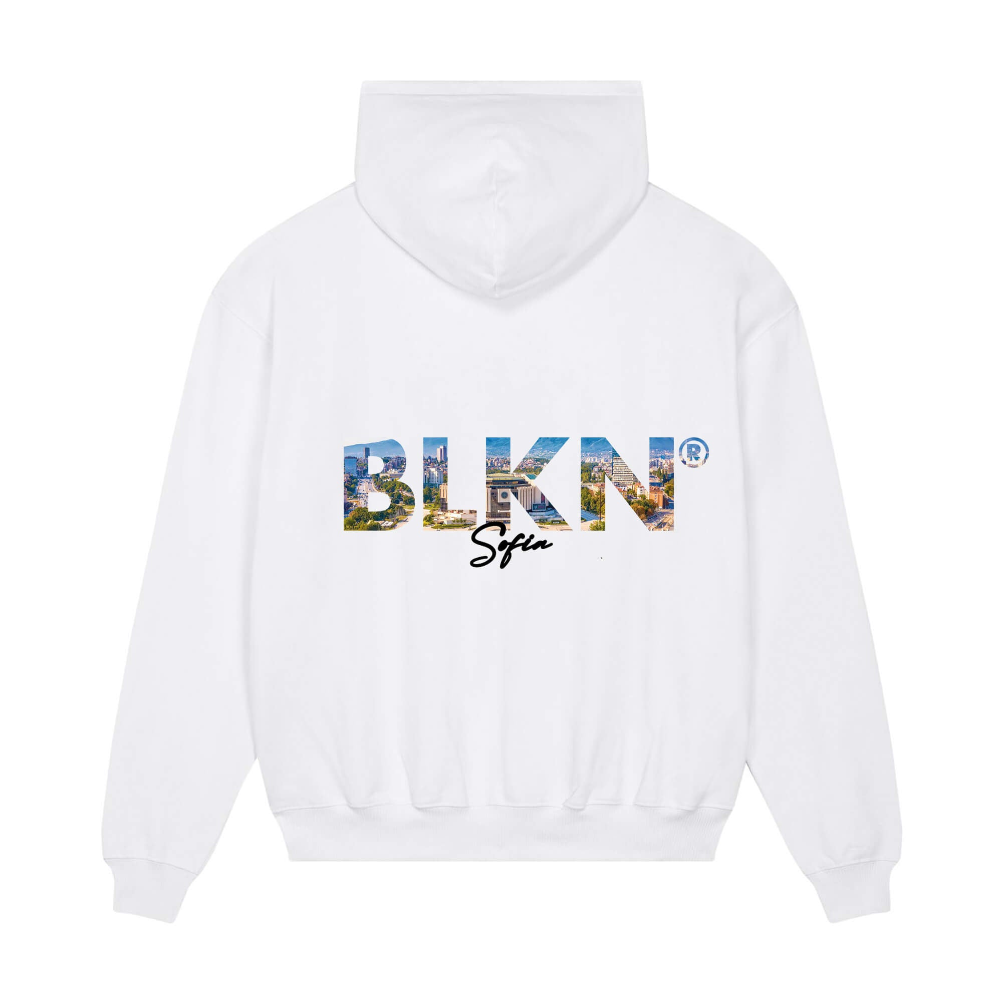 Hoodie white back sofia
