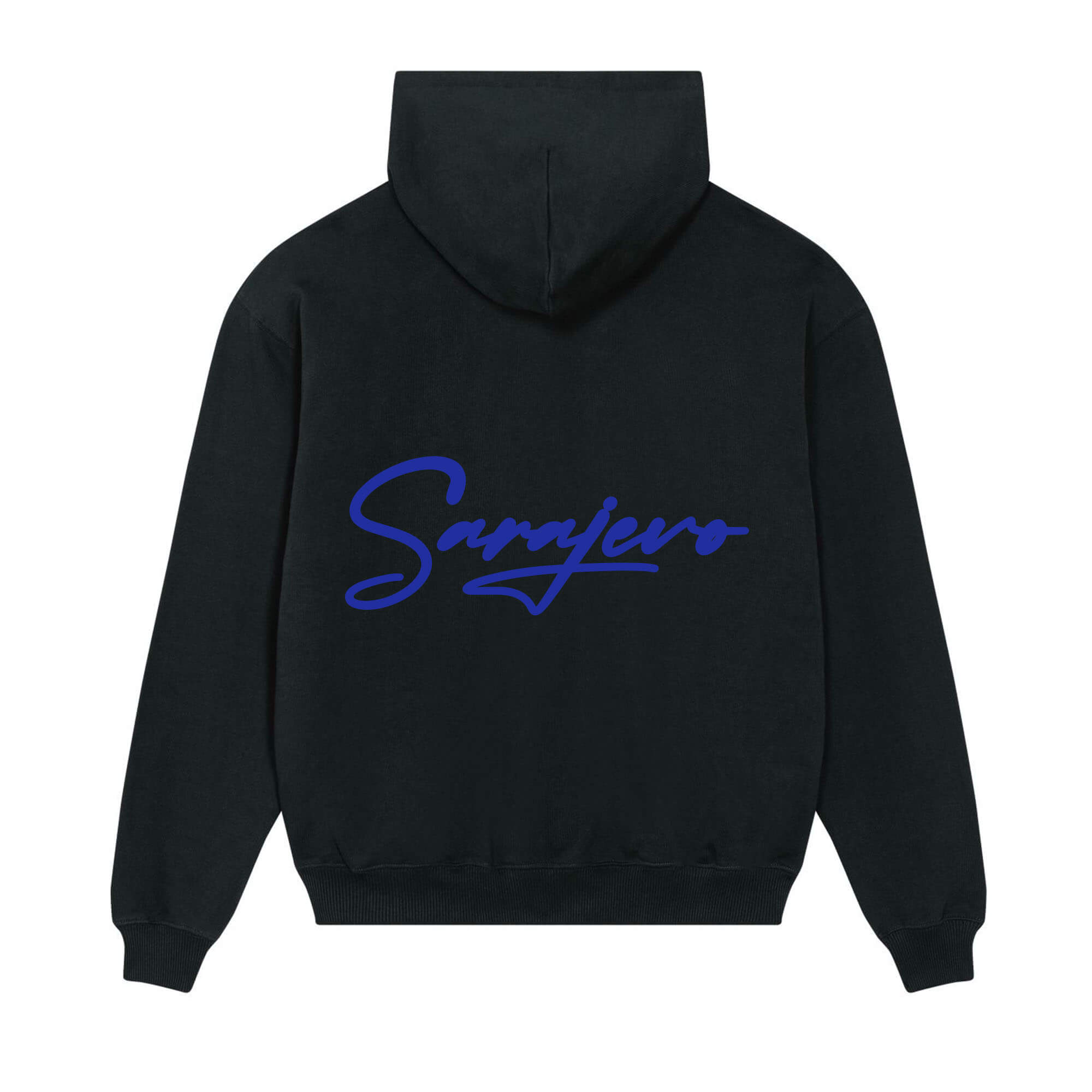 Signature back Hoodie Black Sarajevo Blue
