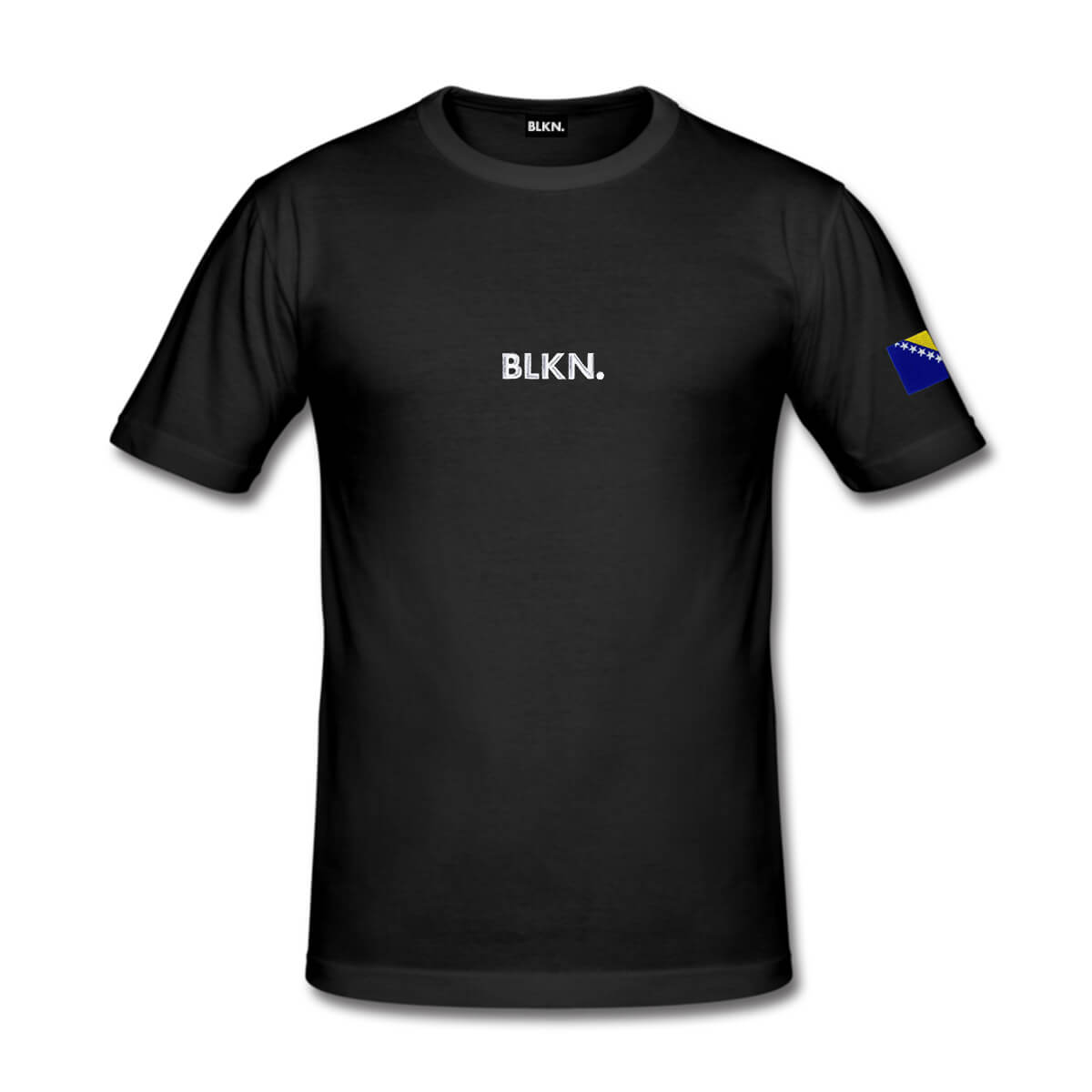 Tshirt men black front Bosnia2