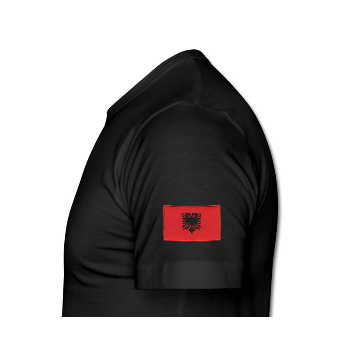 Tshirt men shoulder black_Albania