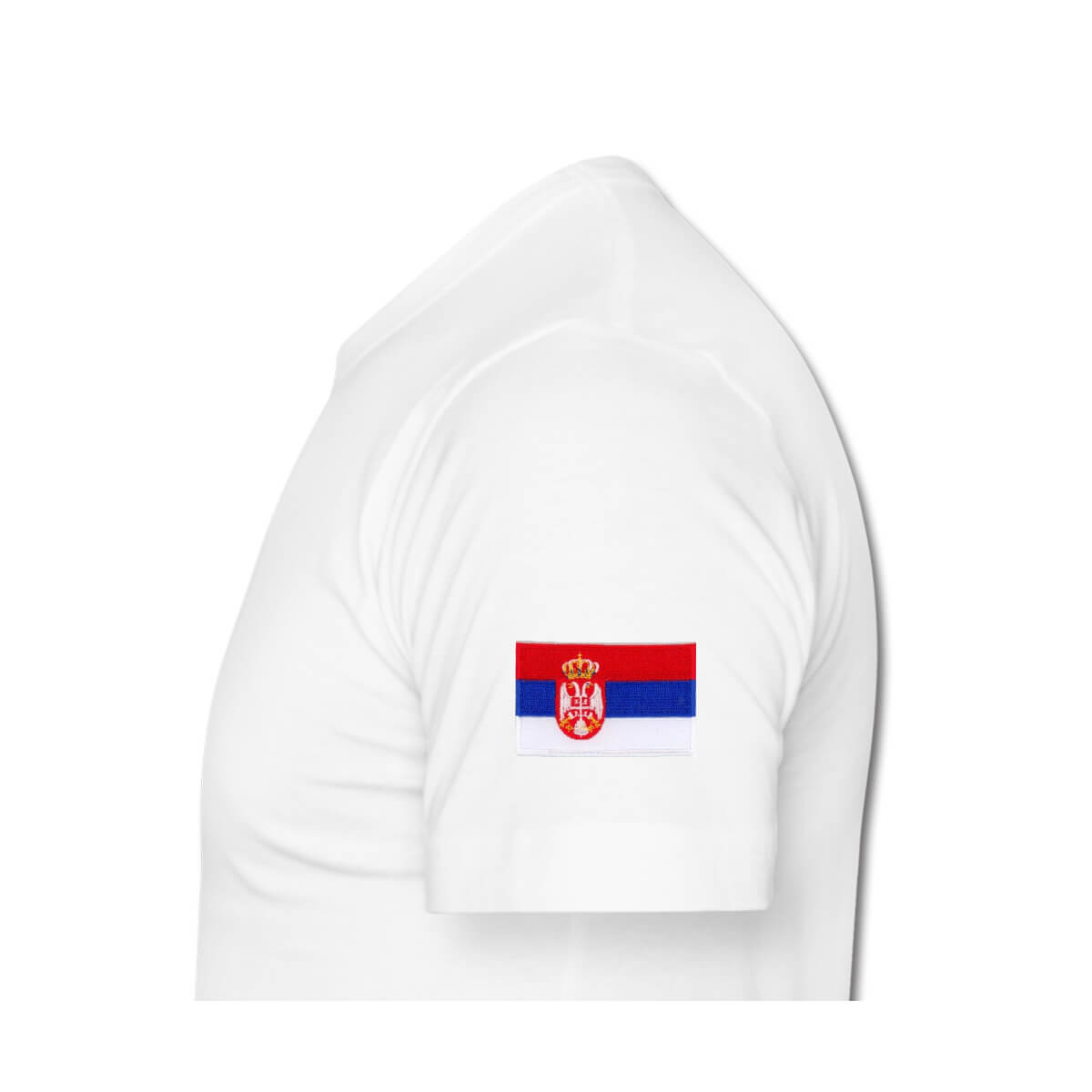Tshirt men shoulder white_Serbia