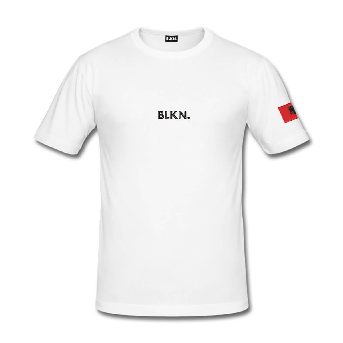 Tshirt men white front Albania2