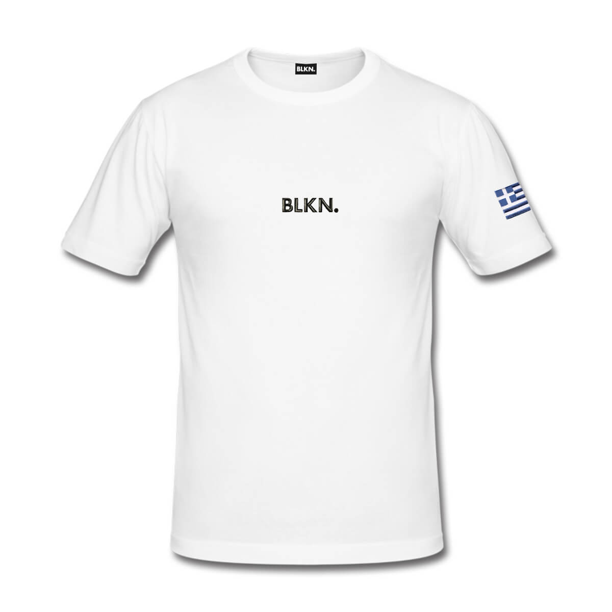 Tshirt men white front Greece