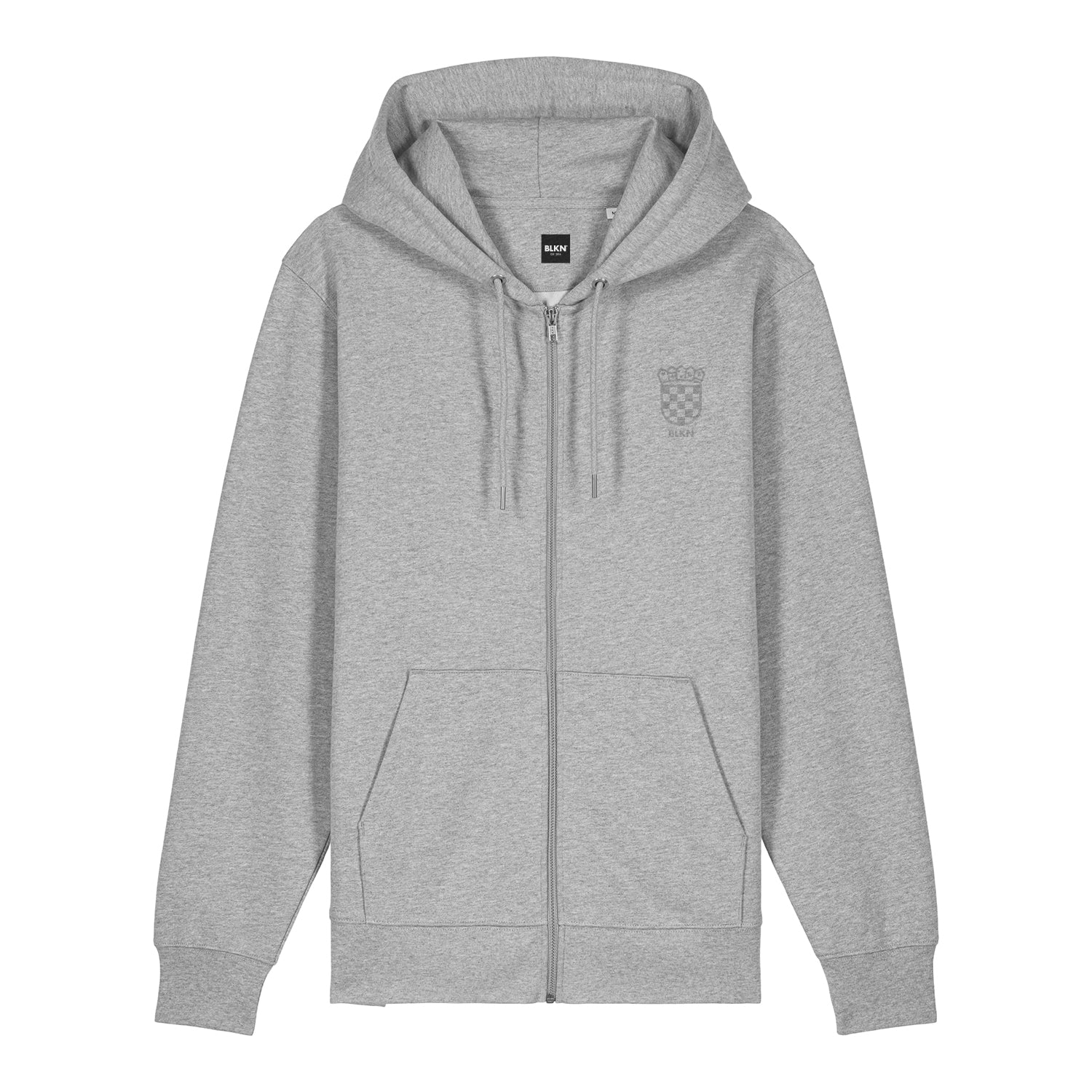 BLKN ® x Croatia Embroidered Emblem 3.0 Zipper Hoodie