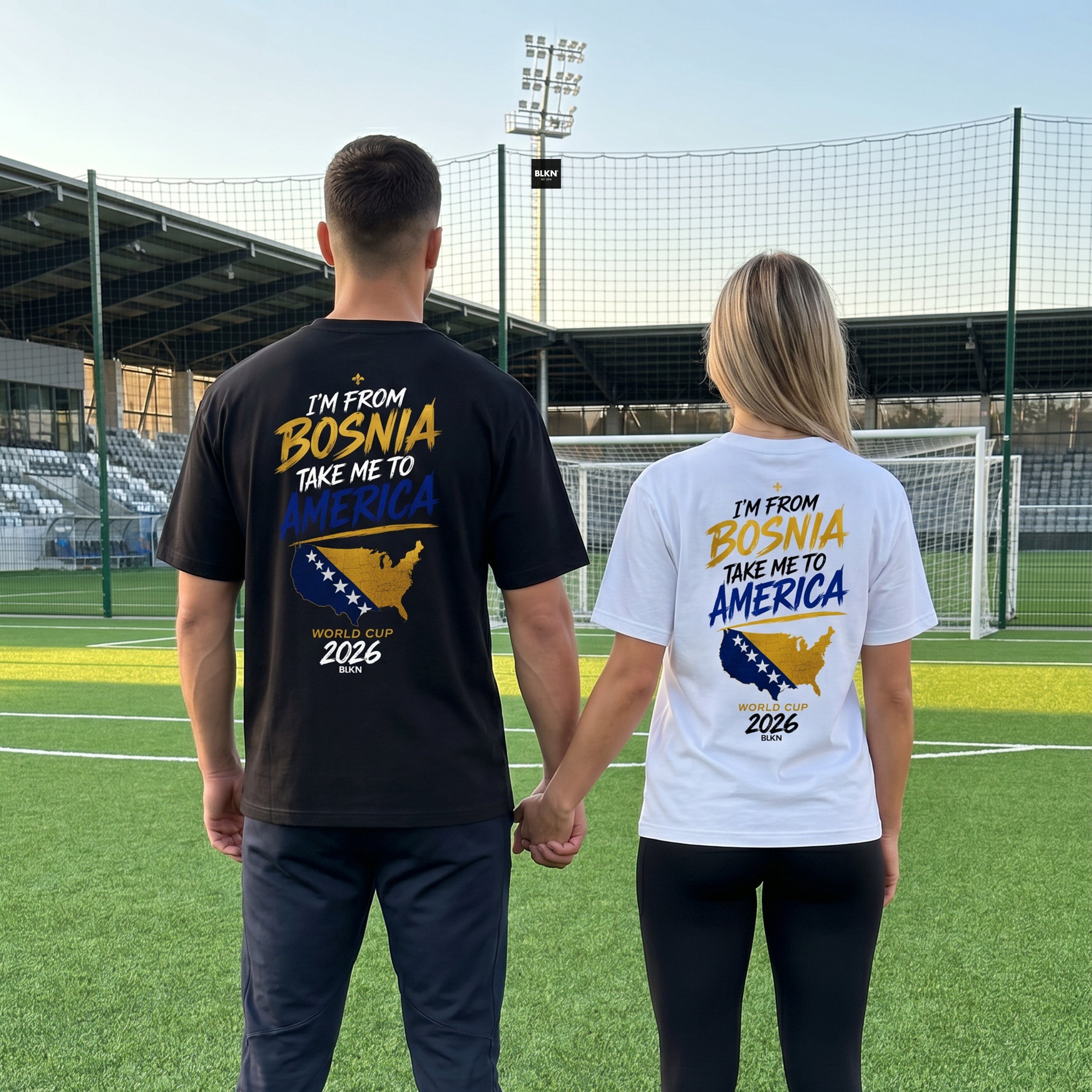 BLKN ® World Cup - I'm from Bosnia take me to America Tshirt (unisex)